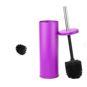 12.8*12.8*31cm purple Candy color toilet brush set toilet bathroom cleaning brush set AZ19499