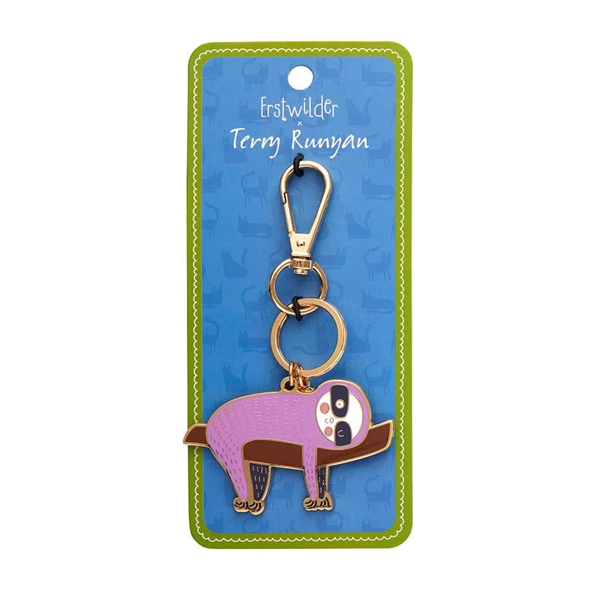 A Little Sluggish Enamel Key Ring