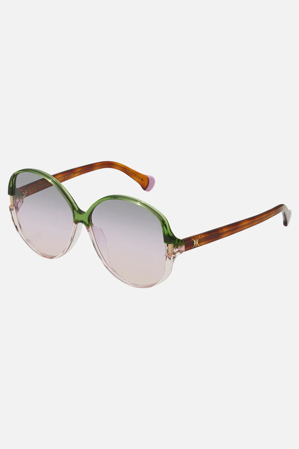 AFTERNOONS IN AMALFI SUNGLASSES FERN / ROSE