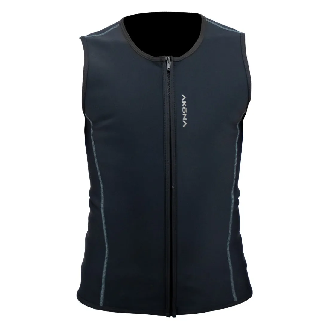 AQ-Tec Unisex Zippered Vest Black