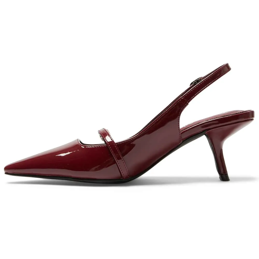 Ashley Heel in Cherry Patent