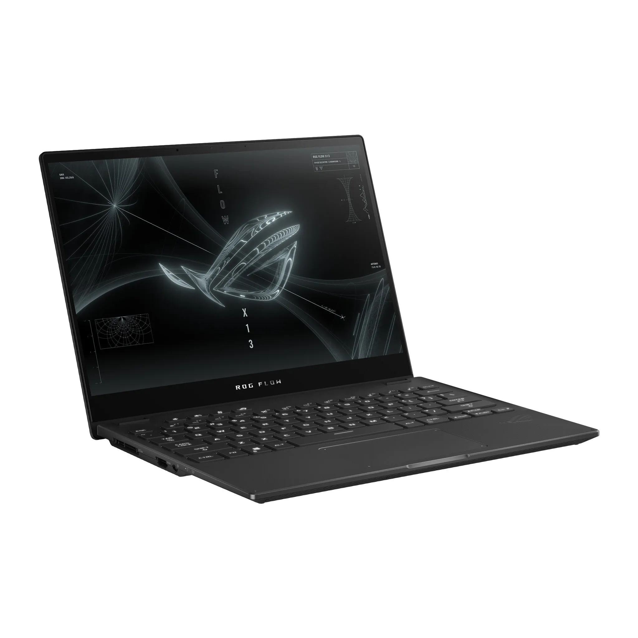 ASUS ROG Flow X13 GV301QE-K5121R Hybrid (2-in-1) 34 cm (13.4") Touchscreen WQUXGA AMD Ryzen™ 9 5980HS 16 GB LPDDR4x-SDRAM 1 TB SSD NVIDIA GeForce RTX 3050 Ti Wi-Fi 6 (802.11ax) Windows 10 Pro Black