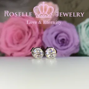 Bezel Stud Earrings - EB1