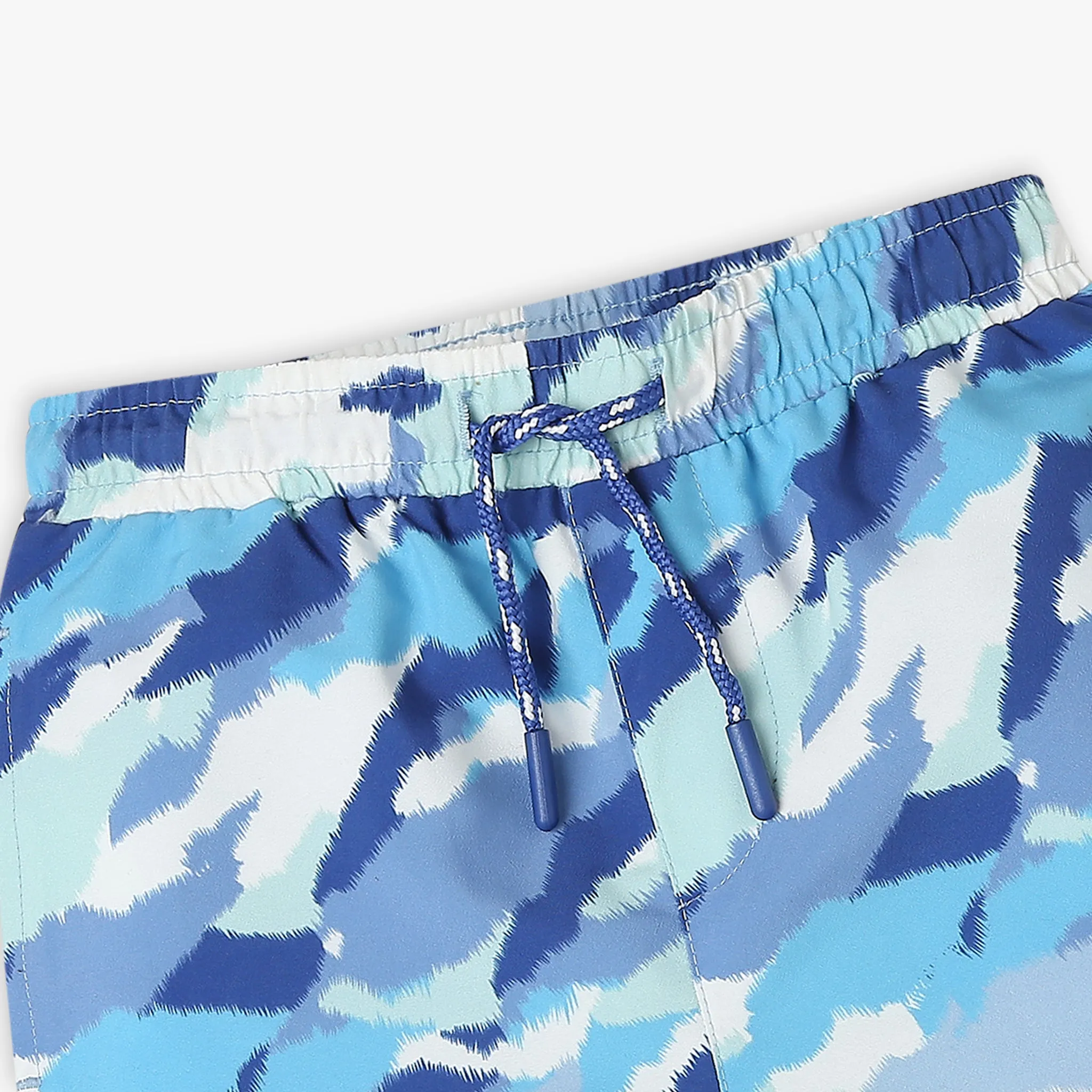 Boys Comfort Fit Printed Mid Rise Shorts