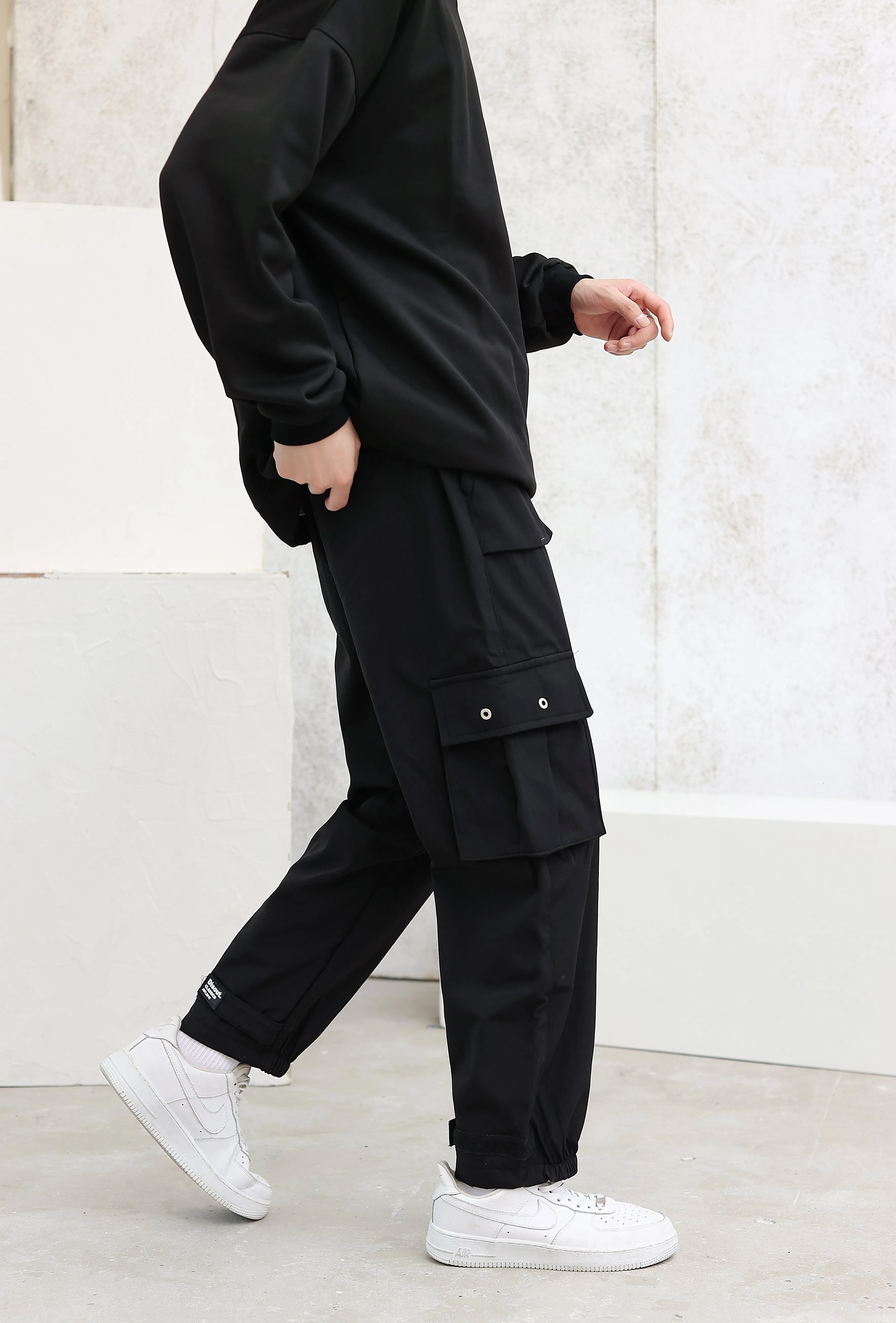 Cargo Joggers with Strap Detail