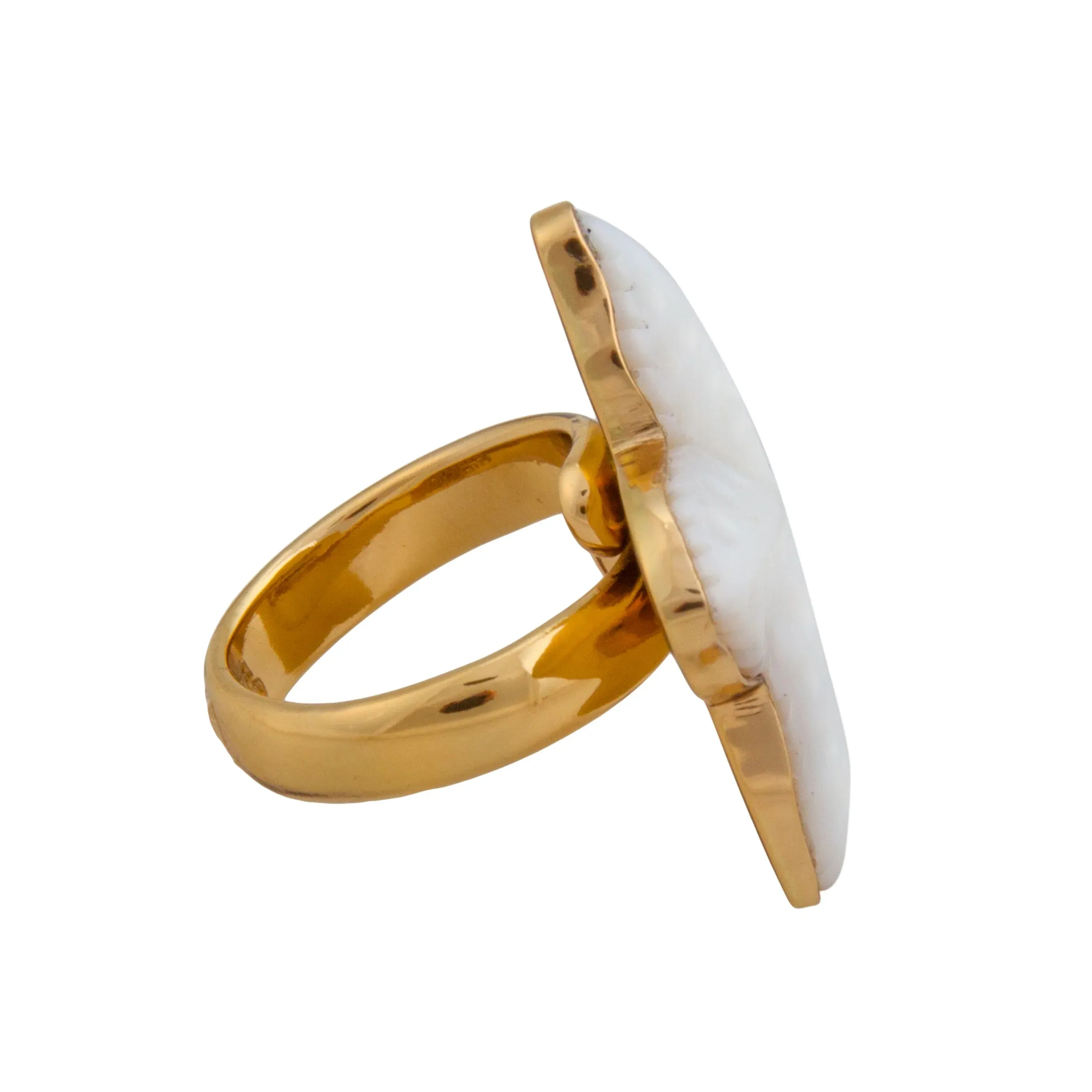 Charles Albert Alchemia Mother of Pearl Starfish Adjustable Ring