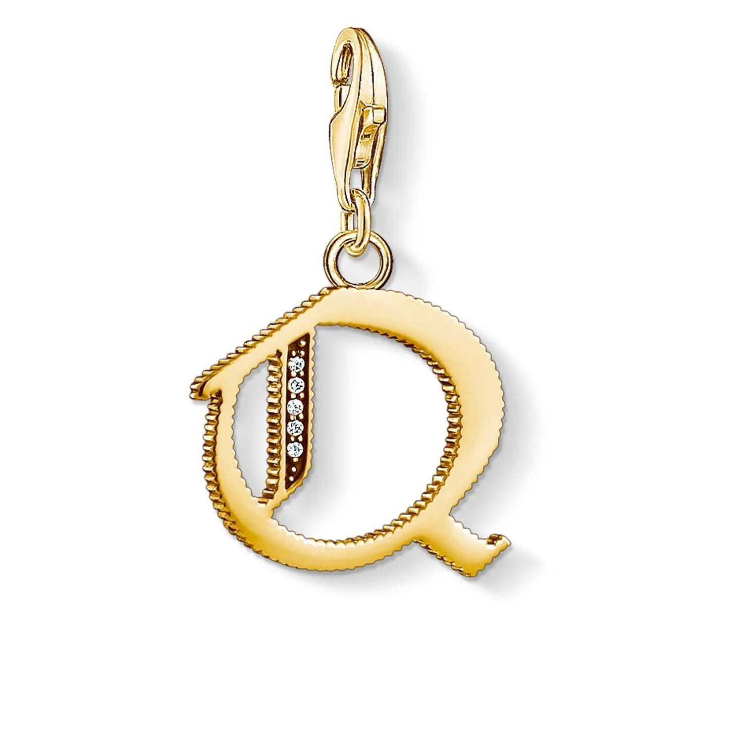 Charm Pendant "Letter Q Gold"