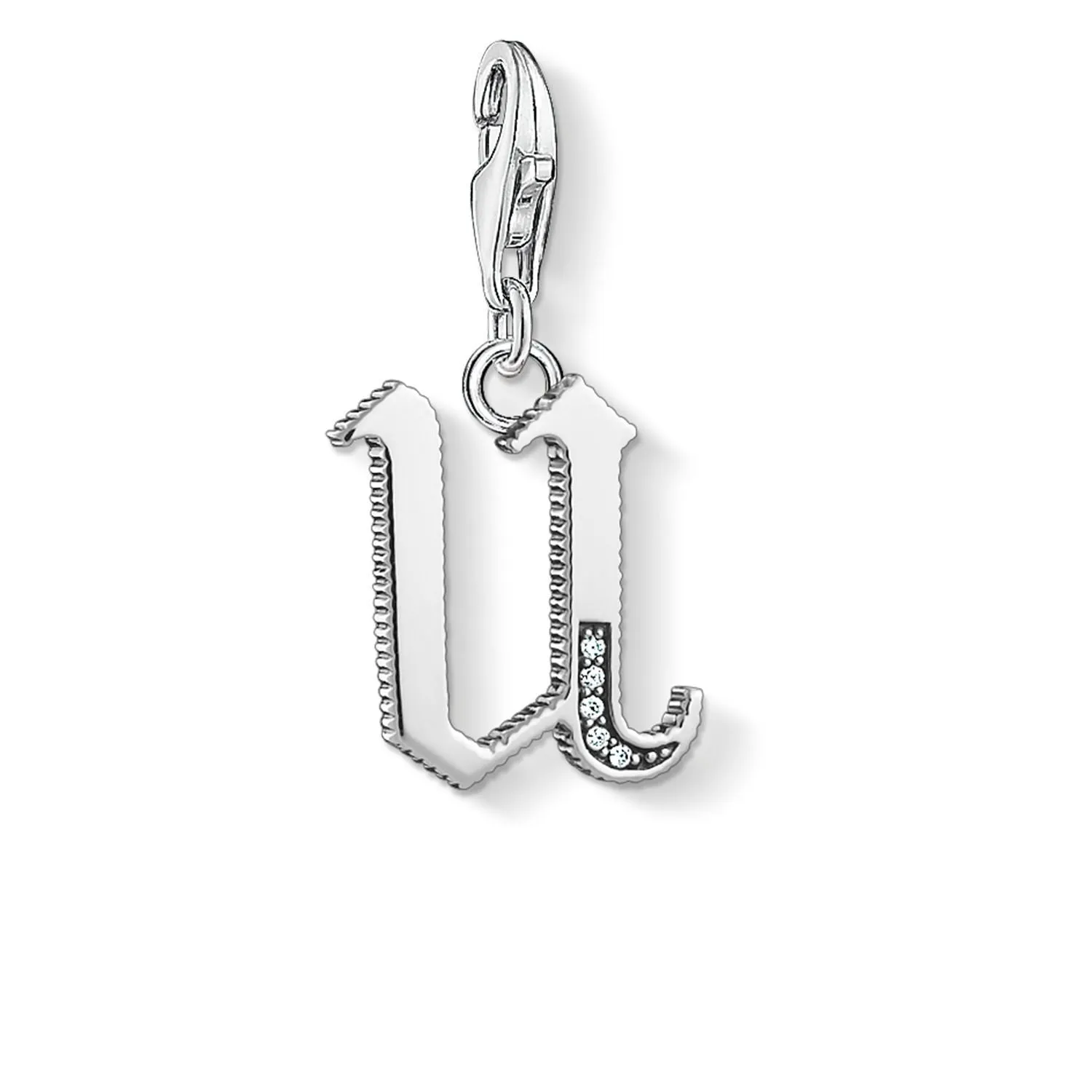 Charm Pendant "Letter U Silver"