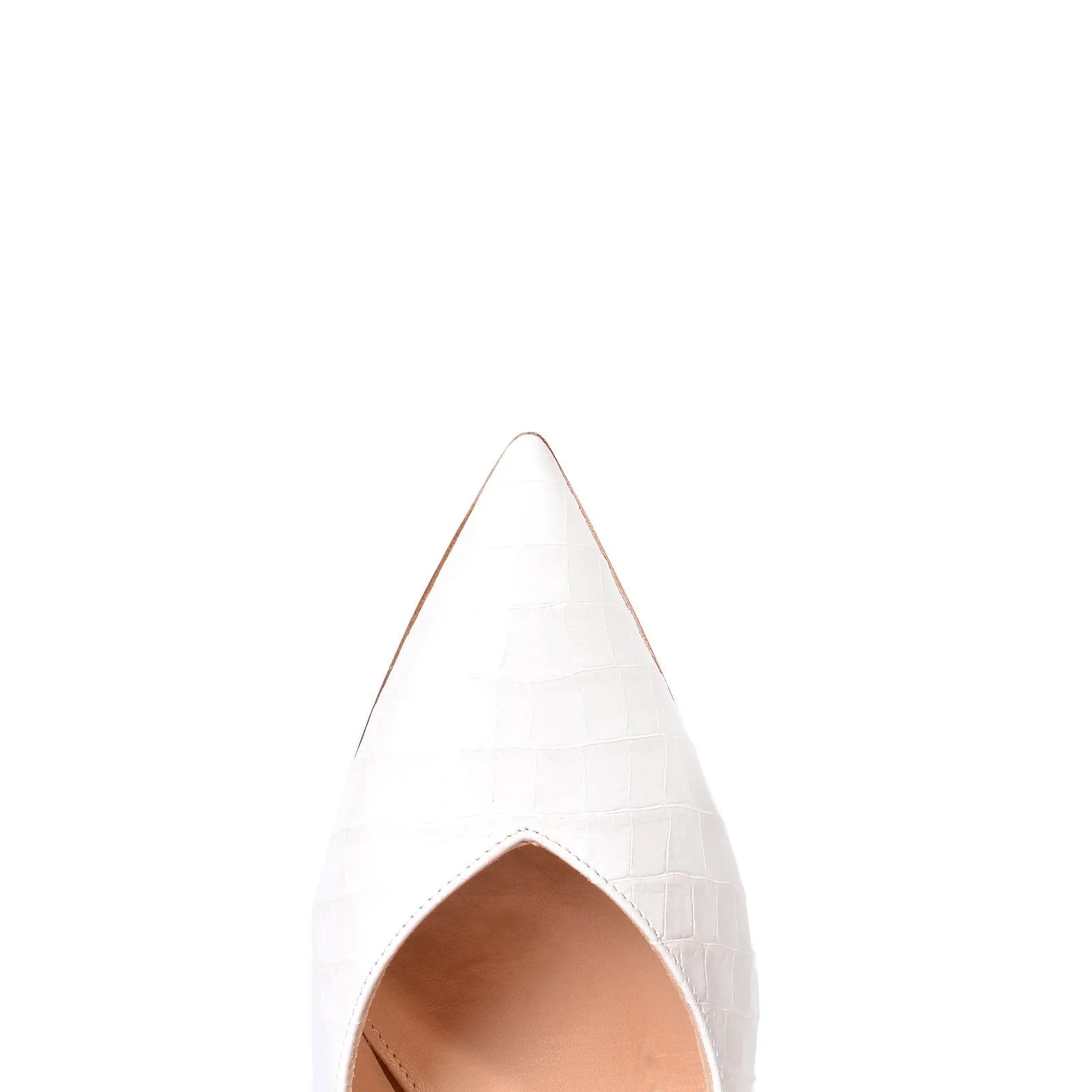 Cocco White Sling Back Pumps