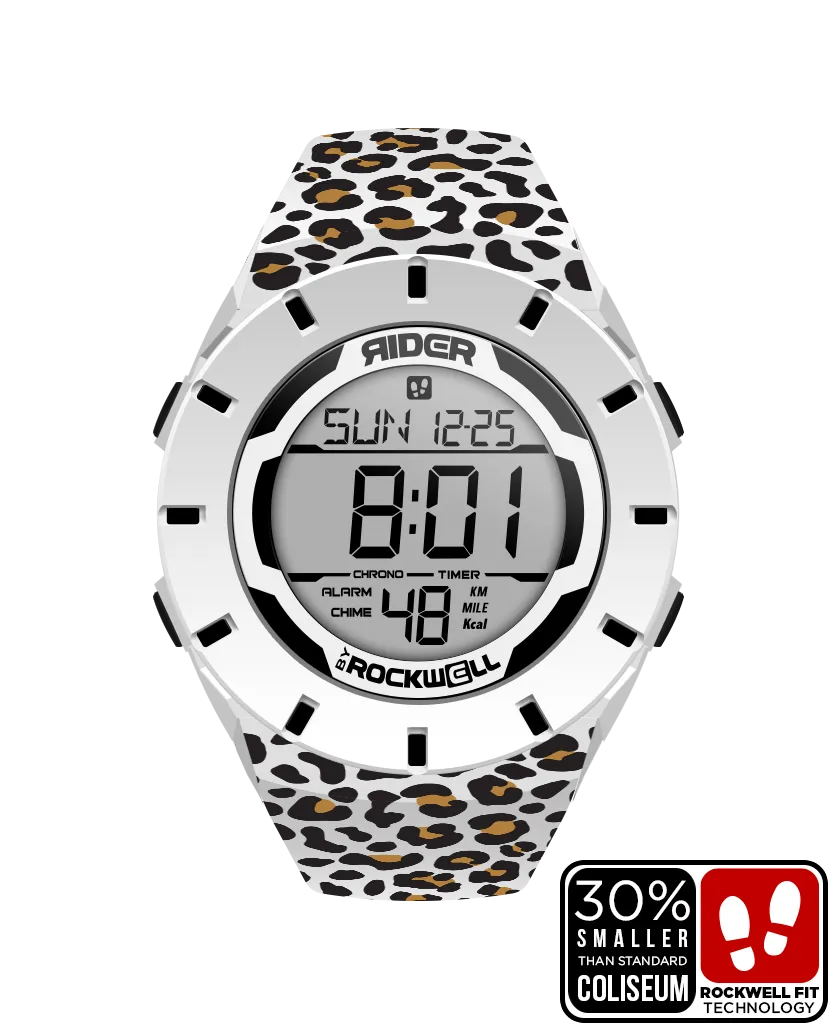 Coliseum Fit™ Forum - Cheetah Edition (White/Black) Watch