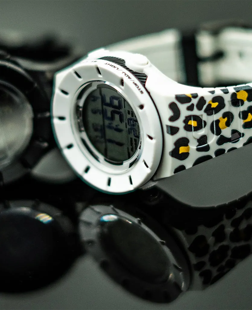 Coliseum Fit™ Forum - Cheetah Edition (White/Black) Watch