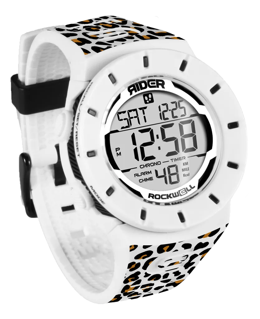 Coliseum Fit™ Forum - Cheetah Edition (White/Black) Watch