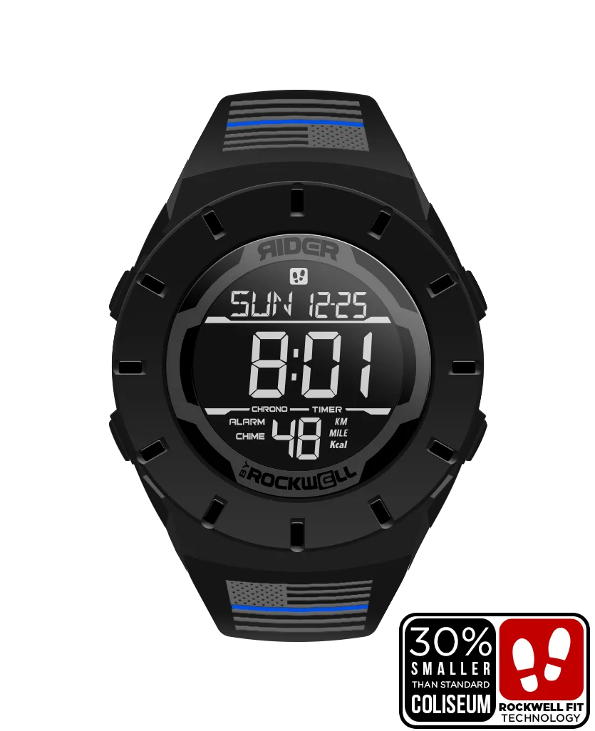 Coliseum Fit™ Forum - Thin Blue Line Freedom Edition (Phantom Black) Watch