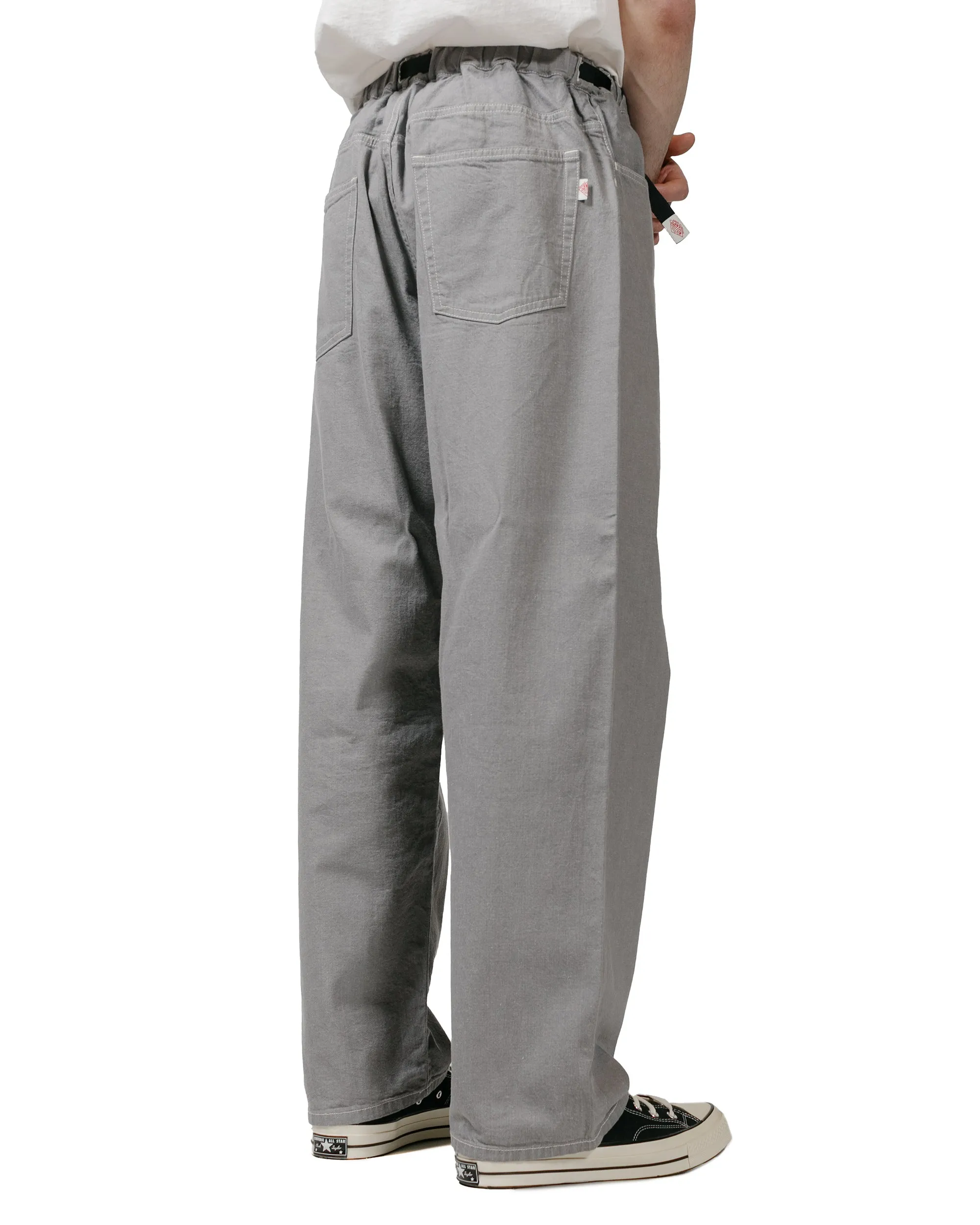 Danton Colour Denim Belted Easy Pant Grey