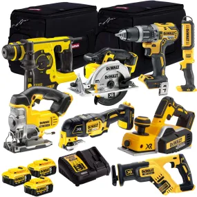 Dewalt 18V 8 Piece Power Tool Kit with 3 x 5.0Ah Battery & Charger T4TKIT-9769