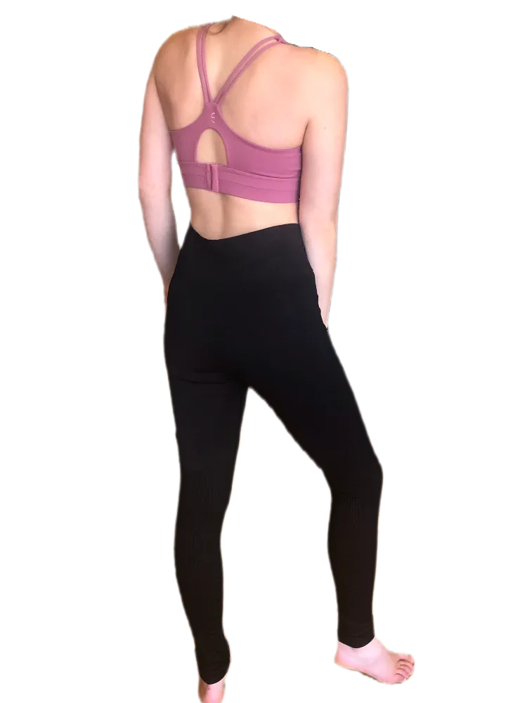 Empower By Dr Ahn - Gold Logo Compression Leggings