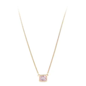 Fairley Rose Quartz Deco Necklace