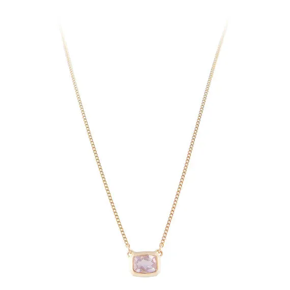 Fairley Rose Quartz Deco Necklace