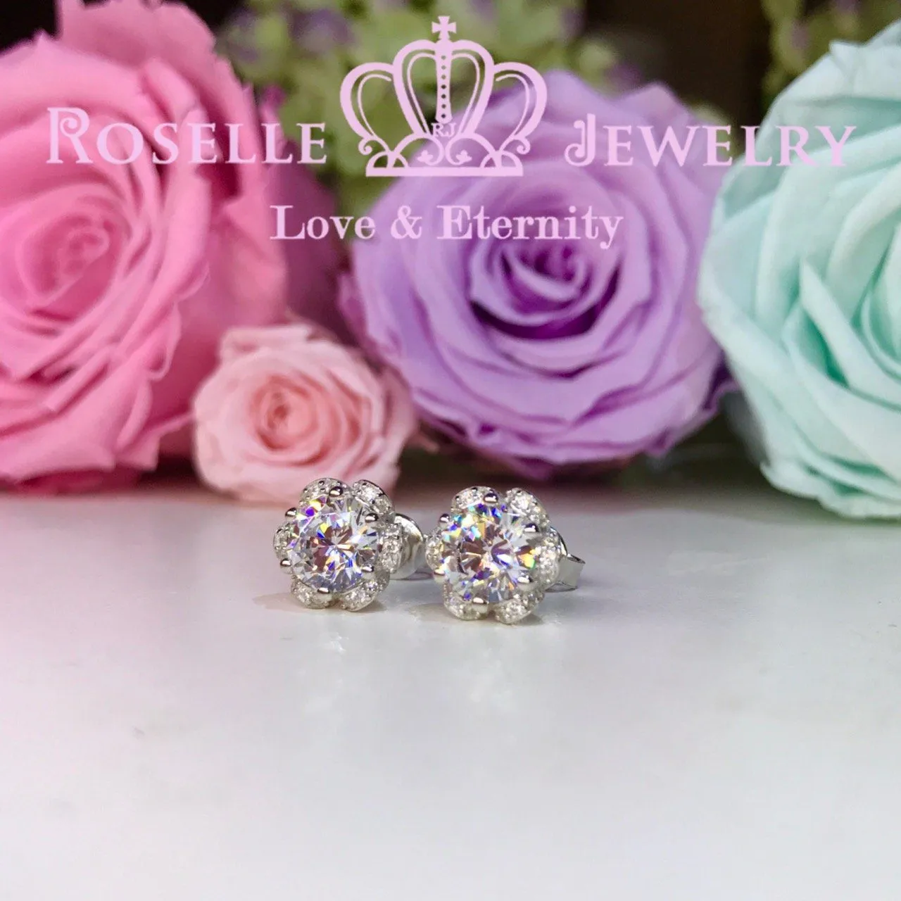 Fashion Floral Stud Earrings - ER6