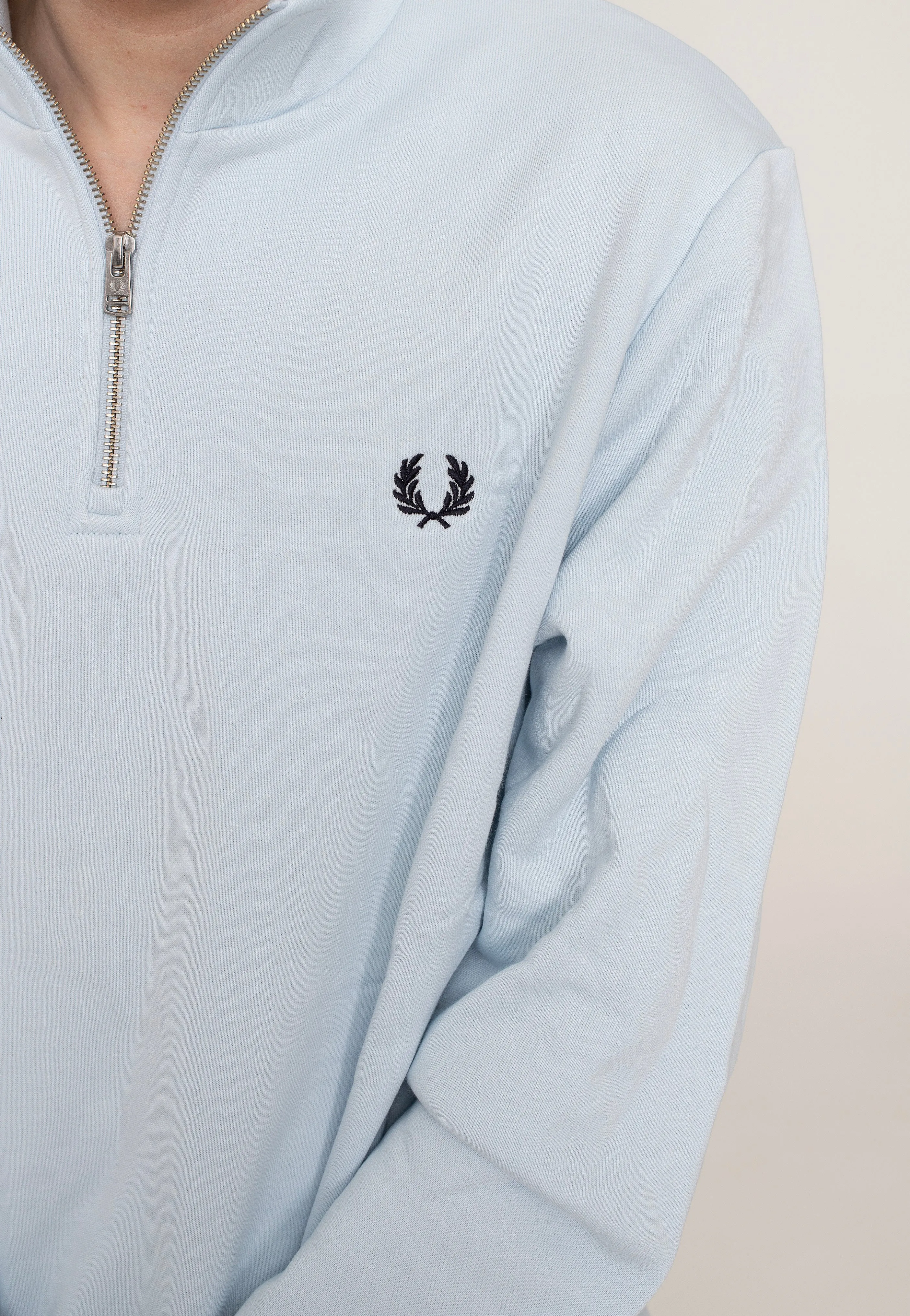 Fred Perry - Half Zip Light Ice - Sweater