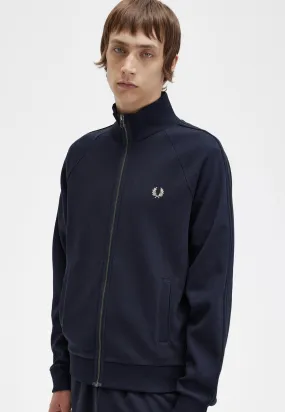 Fred Perry - Knitted Tape Track Navy - Track Jacket