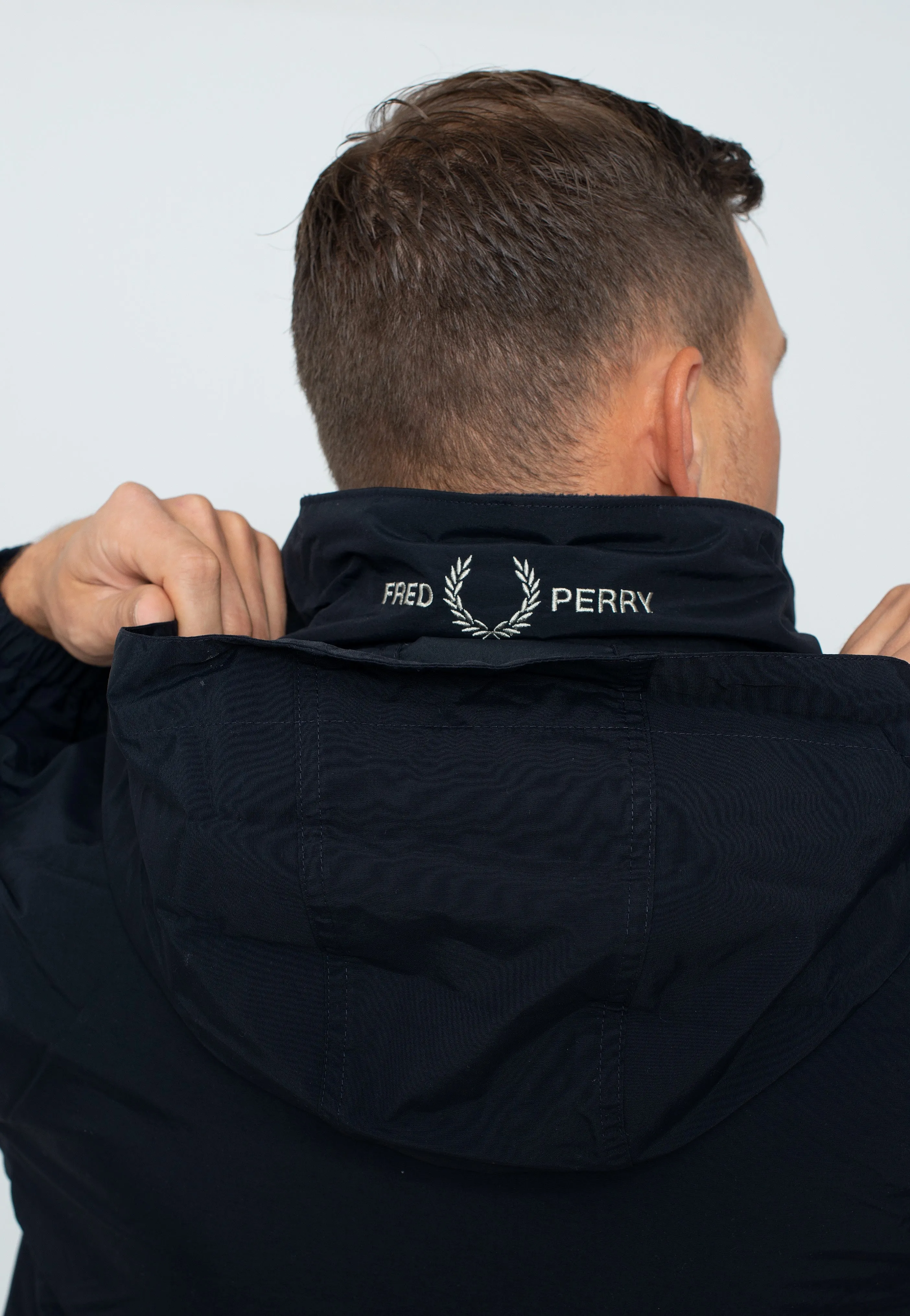 Fred Perry - Patch Pocket Zip Through Navy - Jacket