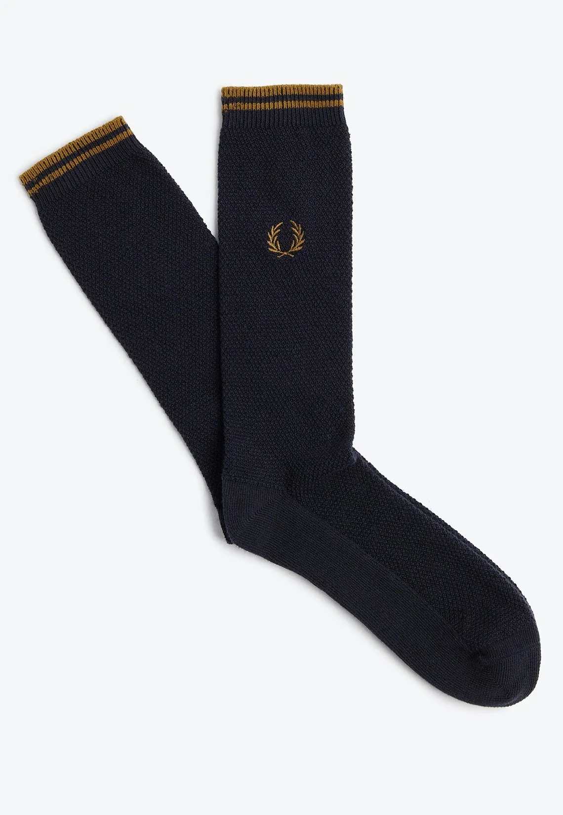 Fred Perry - Tipped Navy/Darkcaramel - Socks