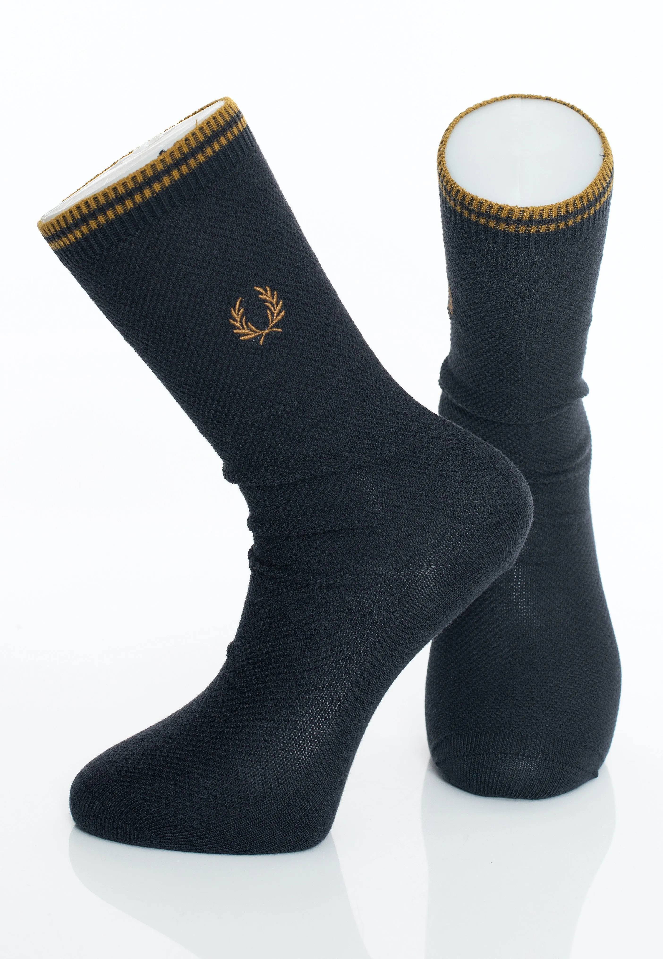 Fred Perry - Tipped Navy/Darkcaramel - Socks