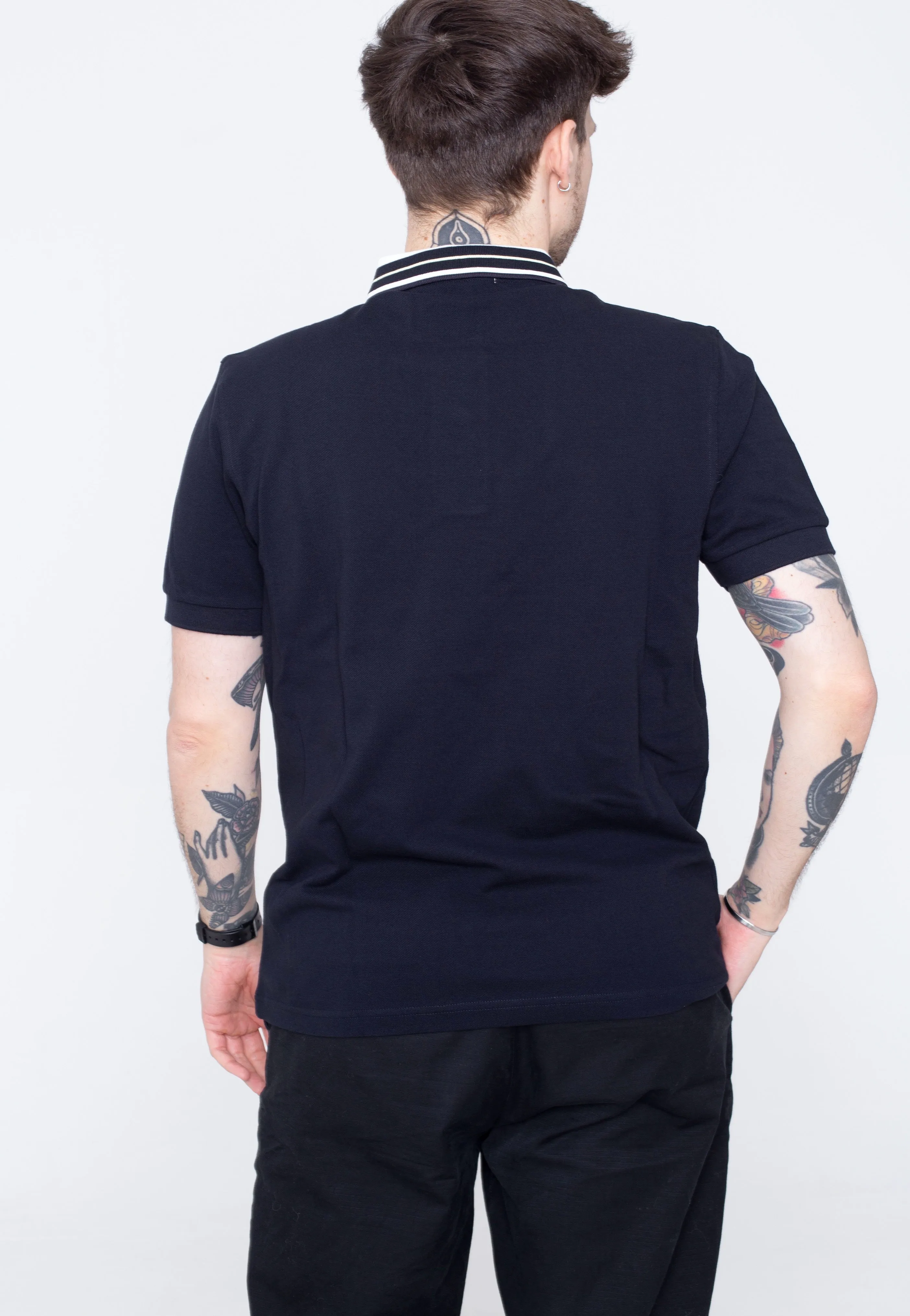 Fred Perry - Tramline Tipped Navy - Polo