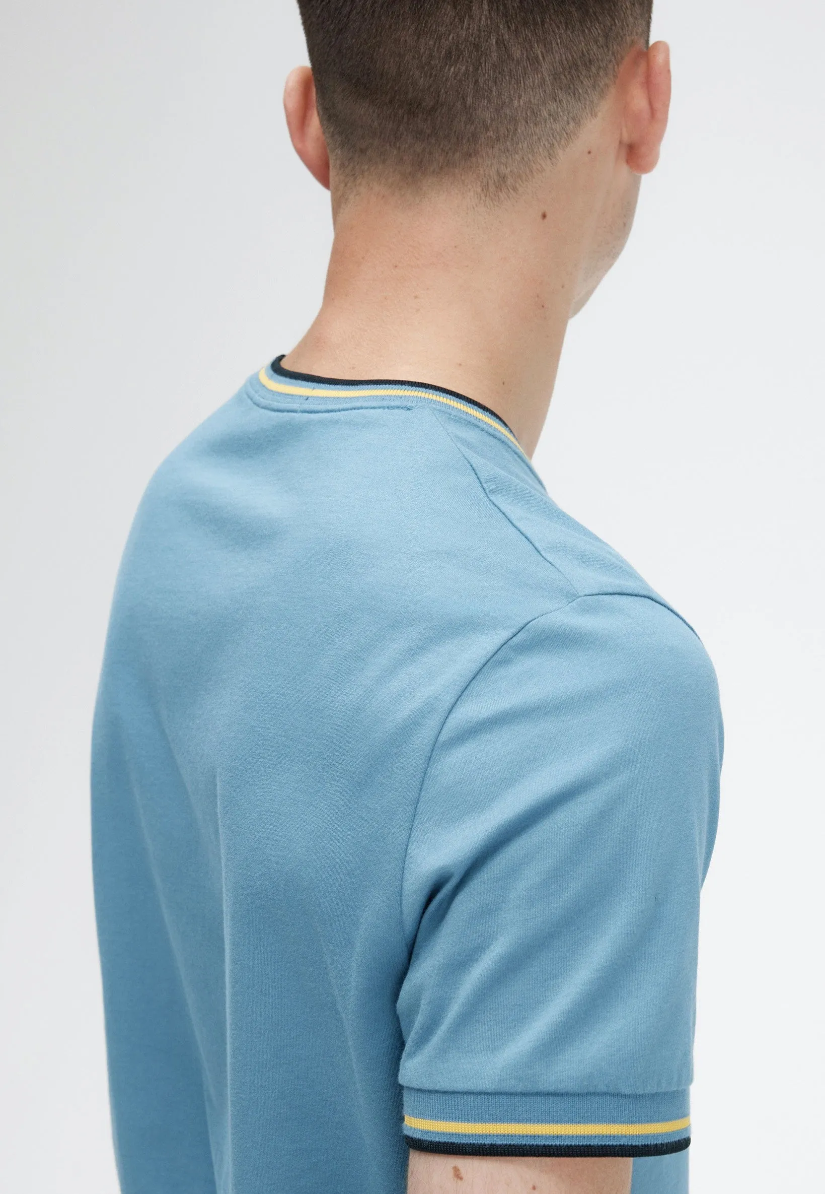 Fred Perry - Twin Tipped Ash Blue - T-Shirt