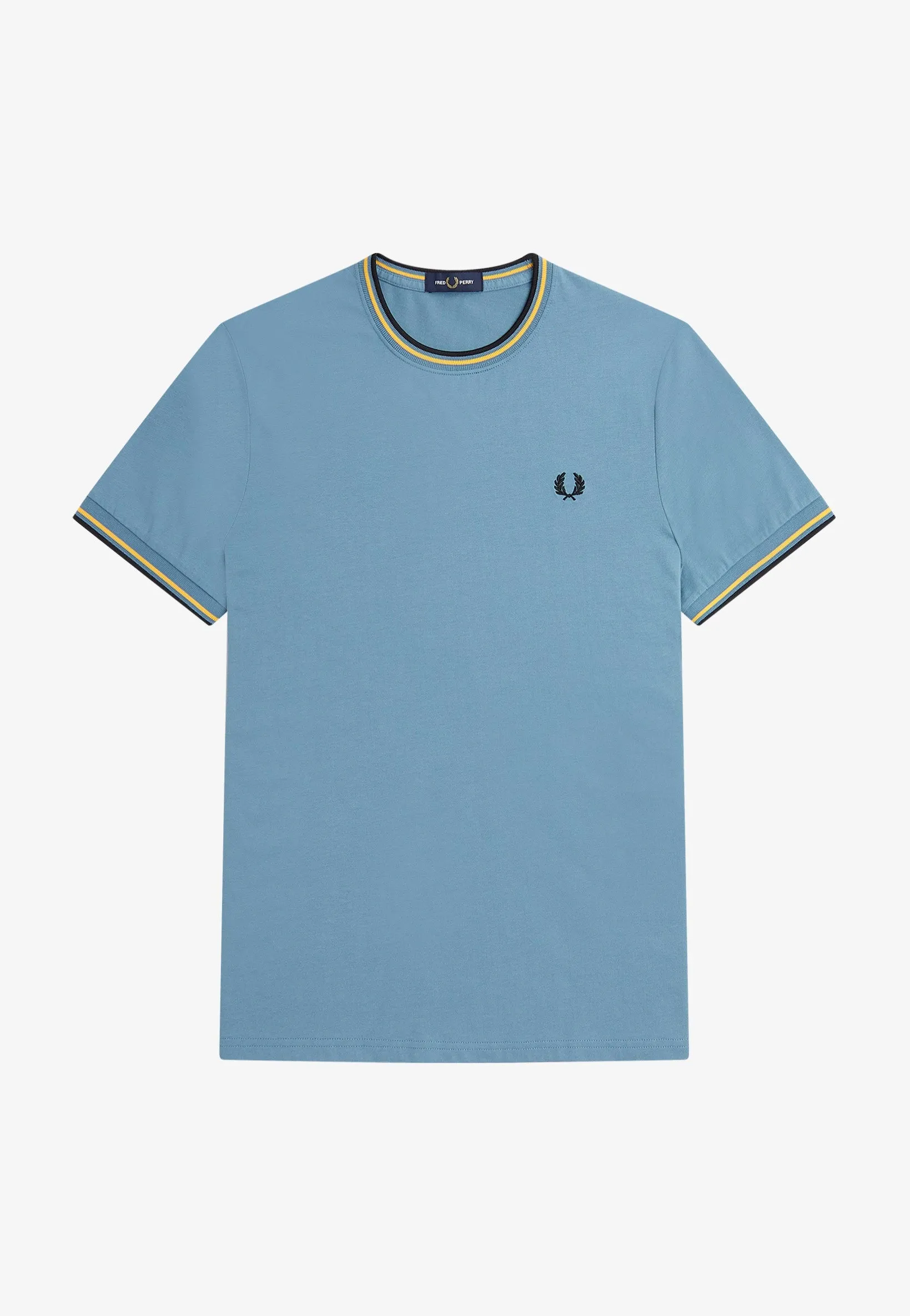 Fred Perry - Twin Tipped Ash Blue - T-Shirt