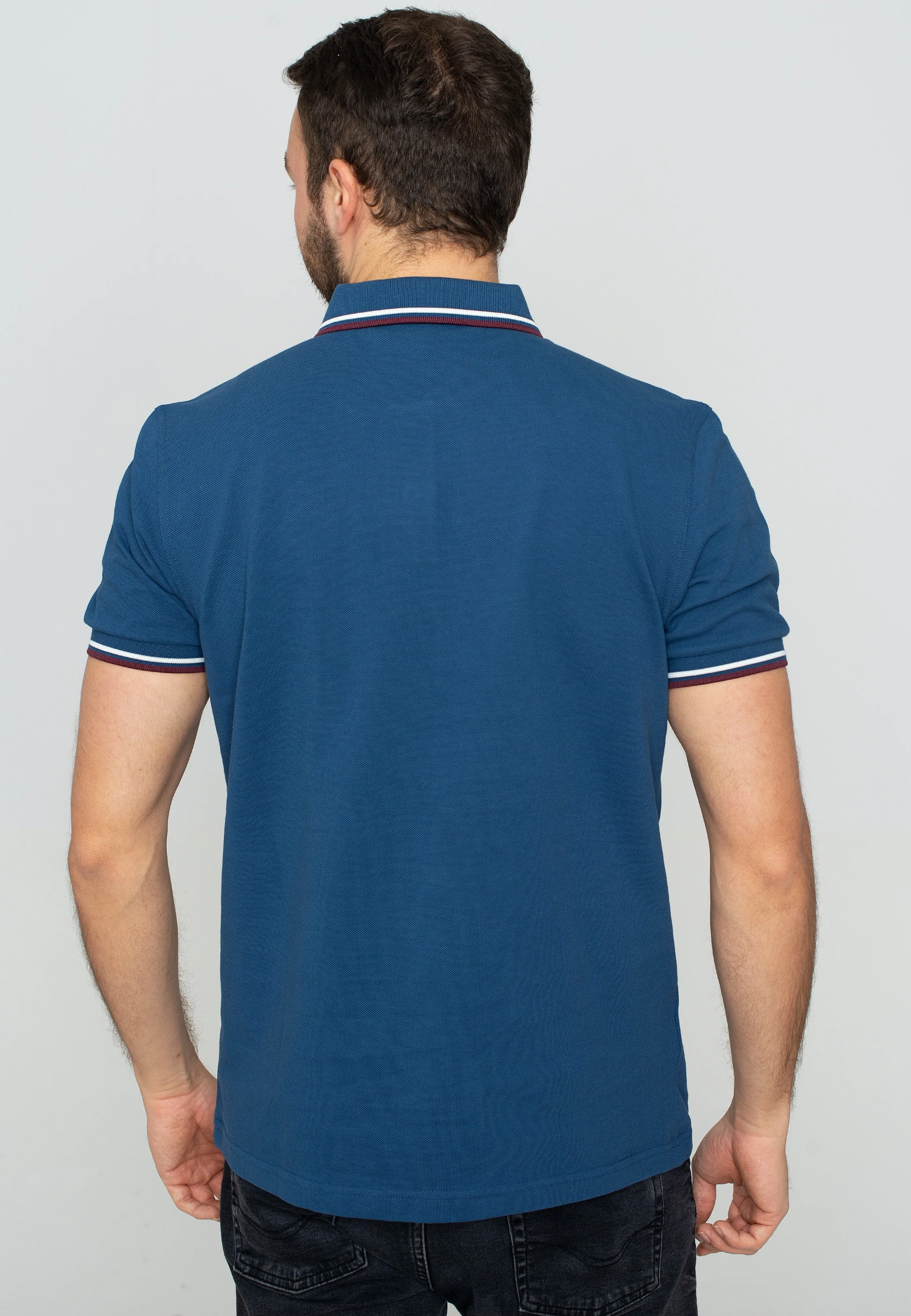 Fred Perry - Twin Tipped Midnight Blue/ Snow Whit/Xbld - Polo