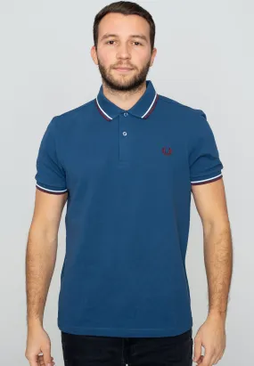 Fred Perry - Twin Tipped Midnight Blue/ Snow Whit/Xbld - Polo