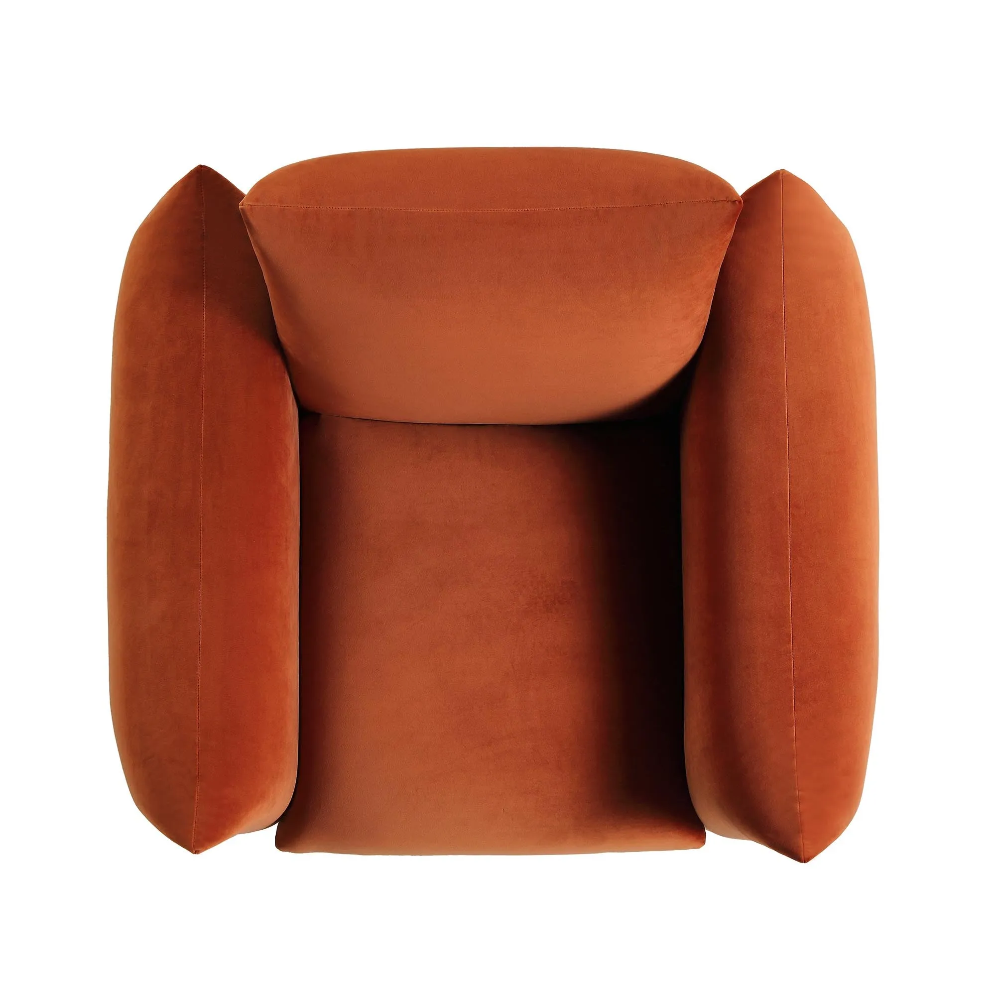 Gianni Armchair, Rust Velvet