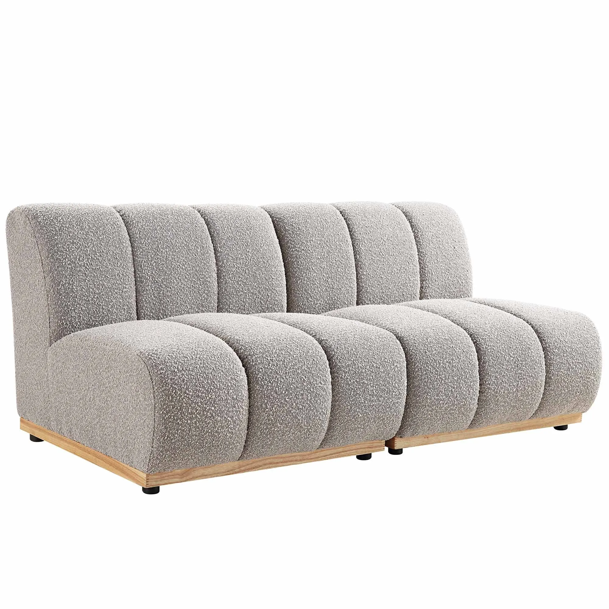 Granvia Taupe Boucle Modular Sofa, 2-Seater Sofa