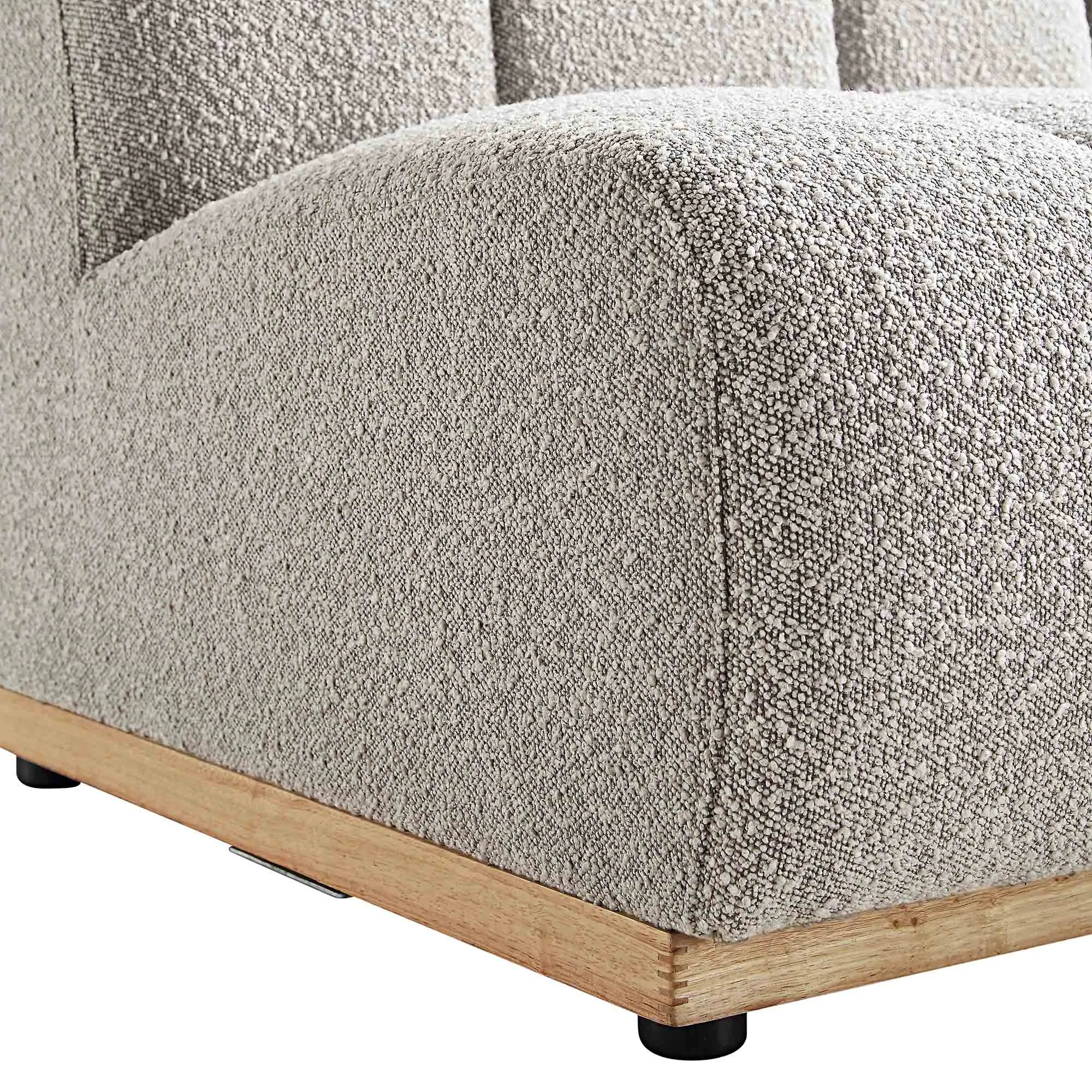 Granvia Taupe Boucle Modular Sofa, 2-Seater Sofa