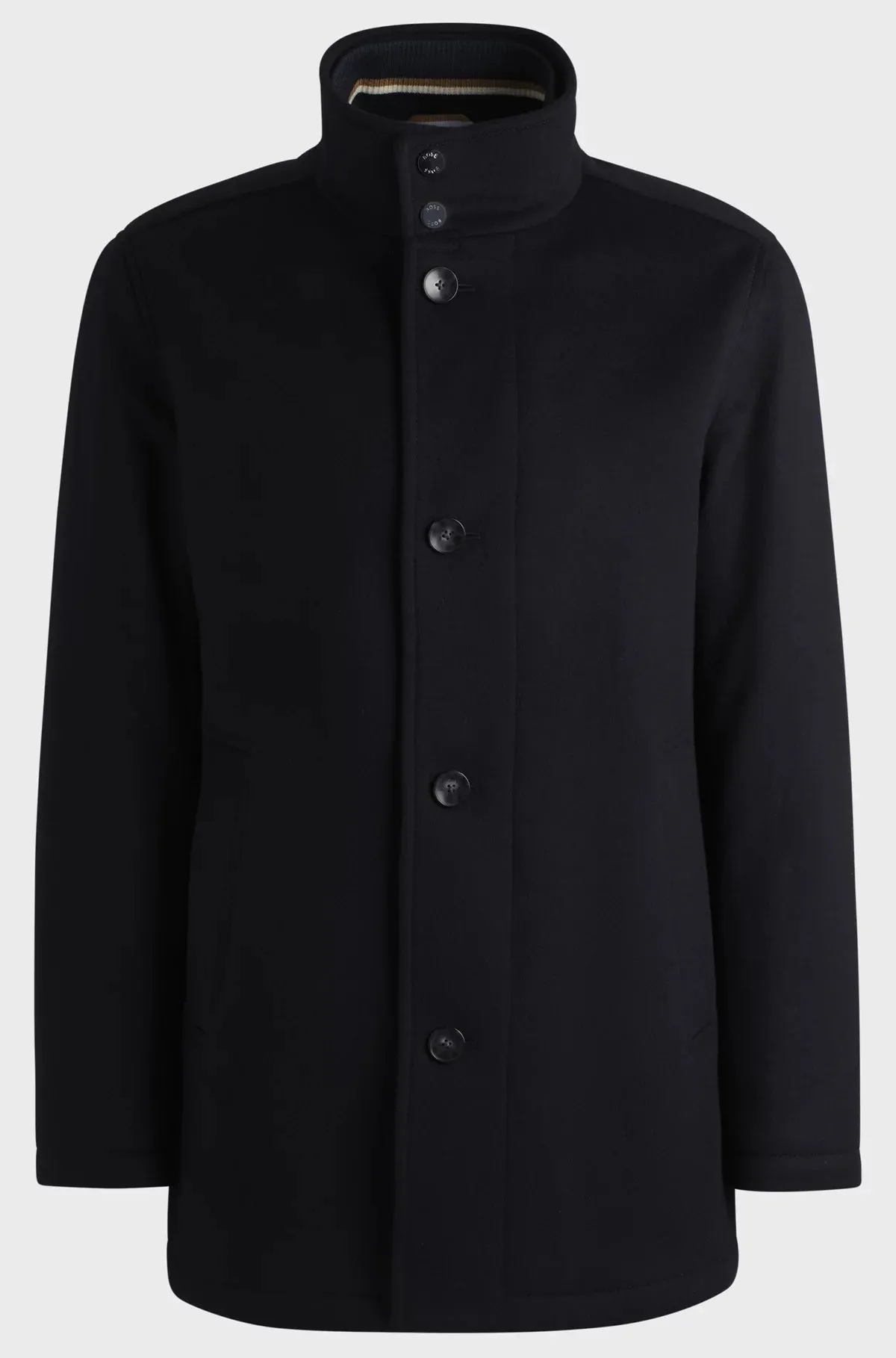 H-Coxtan Relaxed-Fit Short Coat in Virgin Wool and Cashmere 50525750