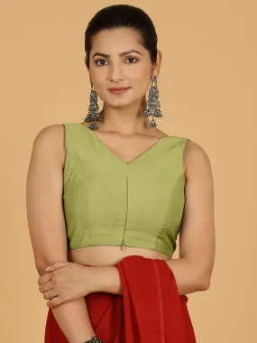 Hema x Rozaana |  Saree Blouse in Pista Green