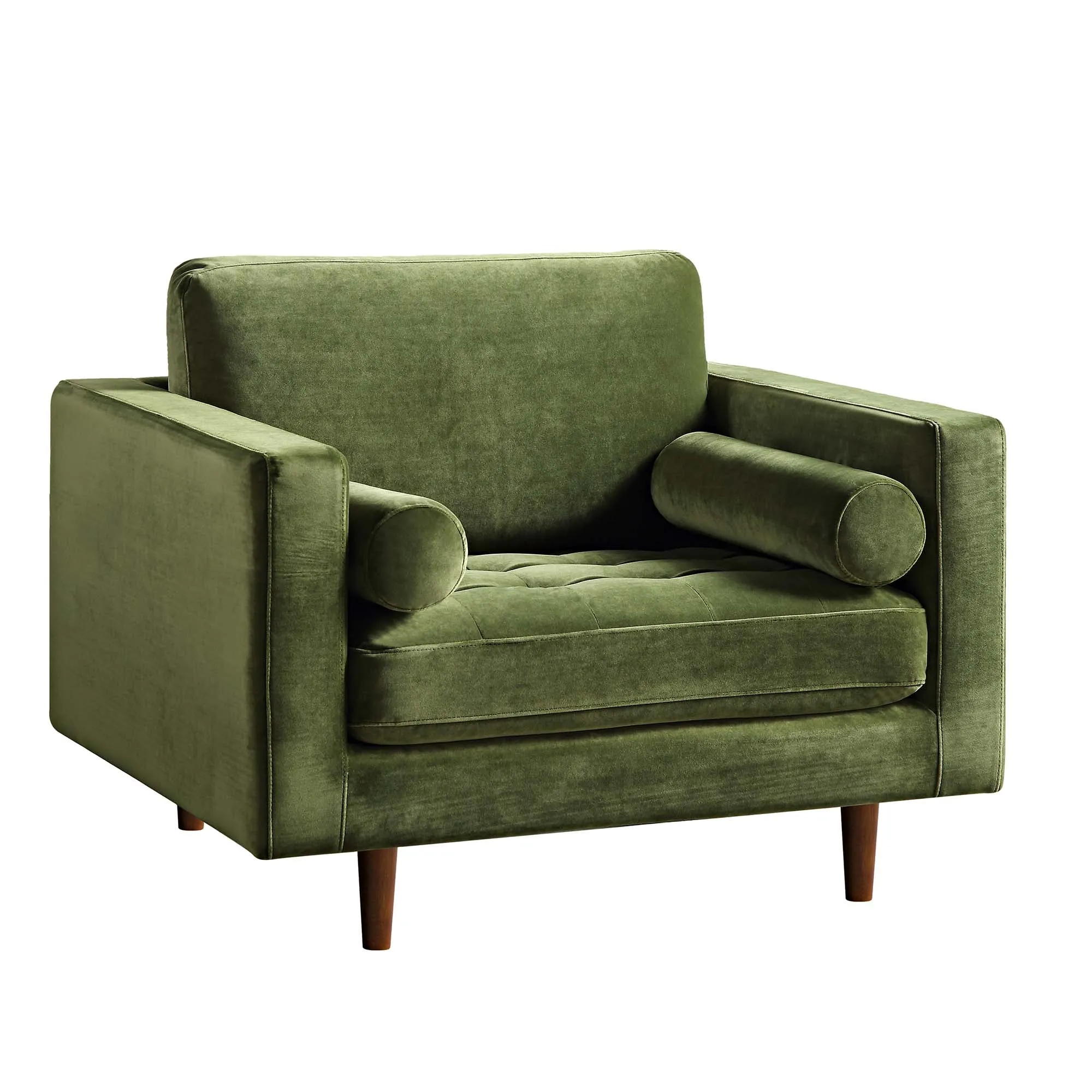 Henrietta Armchair, Moss Green Velvet