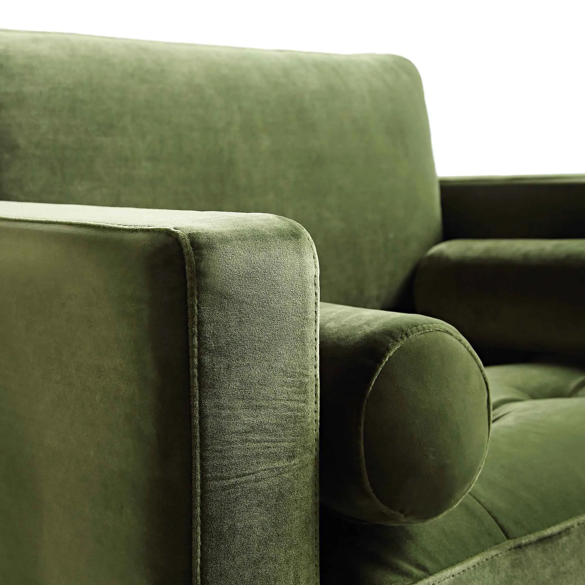 Henrietta Armchair, Moss Green Velvet