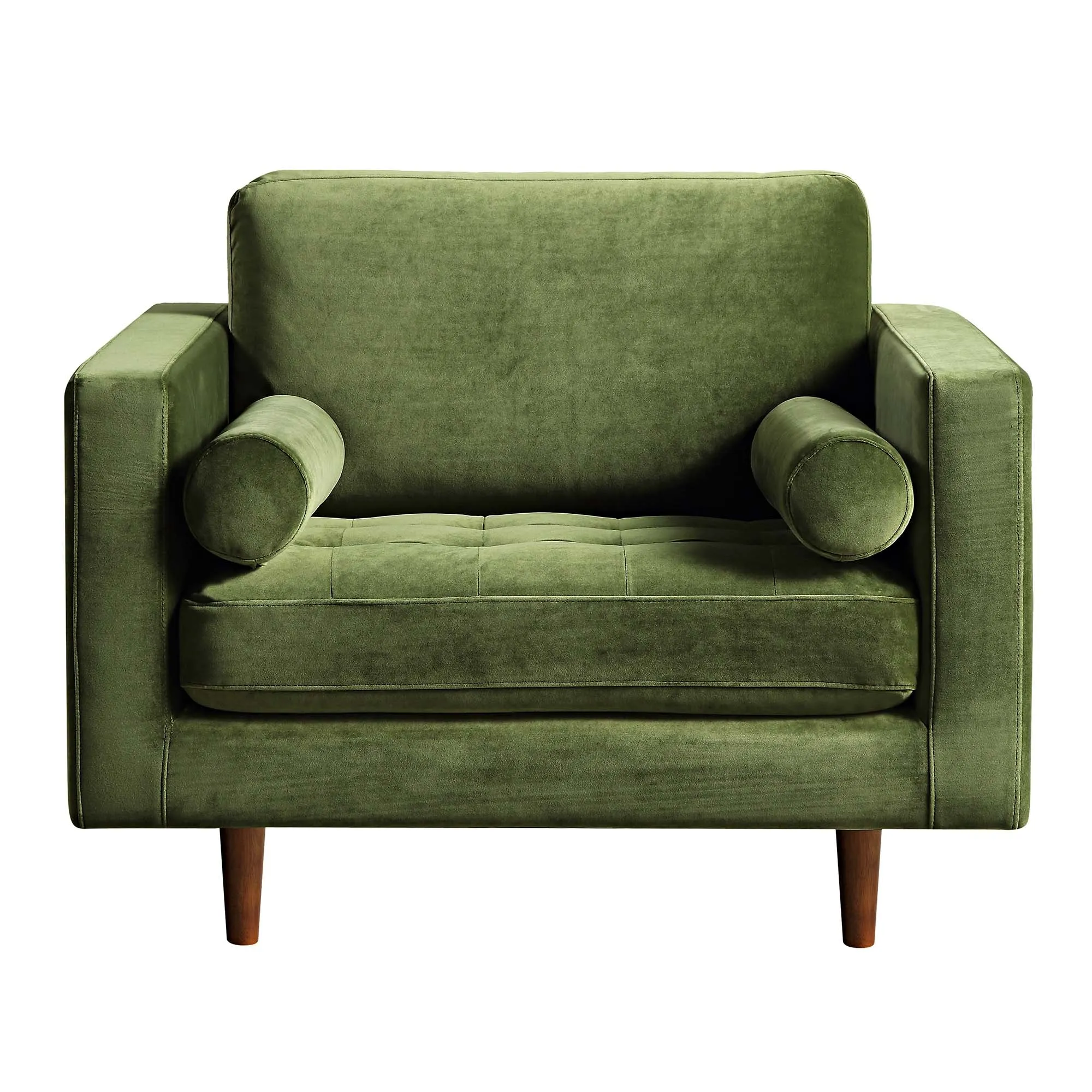 Henrietta Armchair, Moss Green Velvet