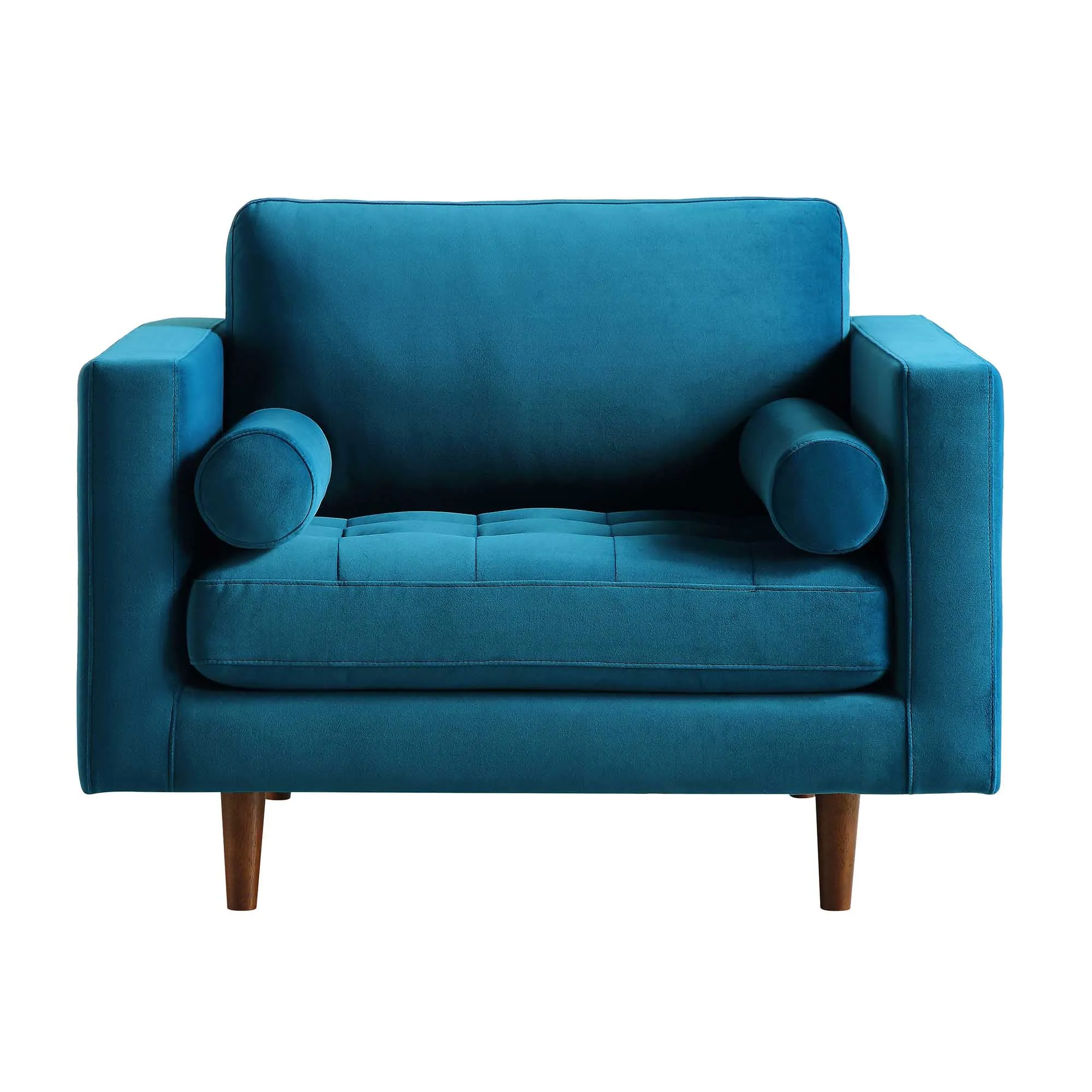 Henrietta Armchair, Teal Velvet