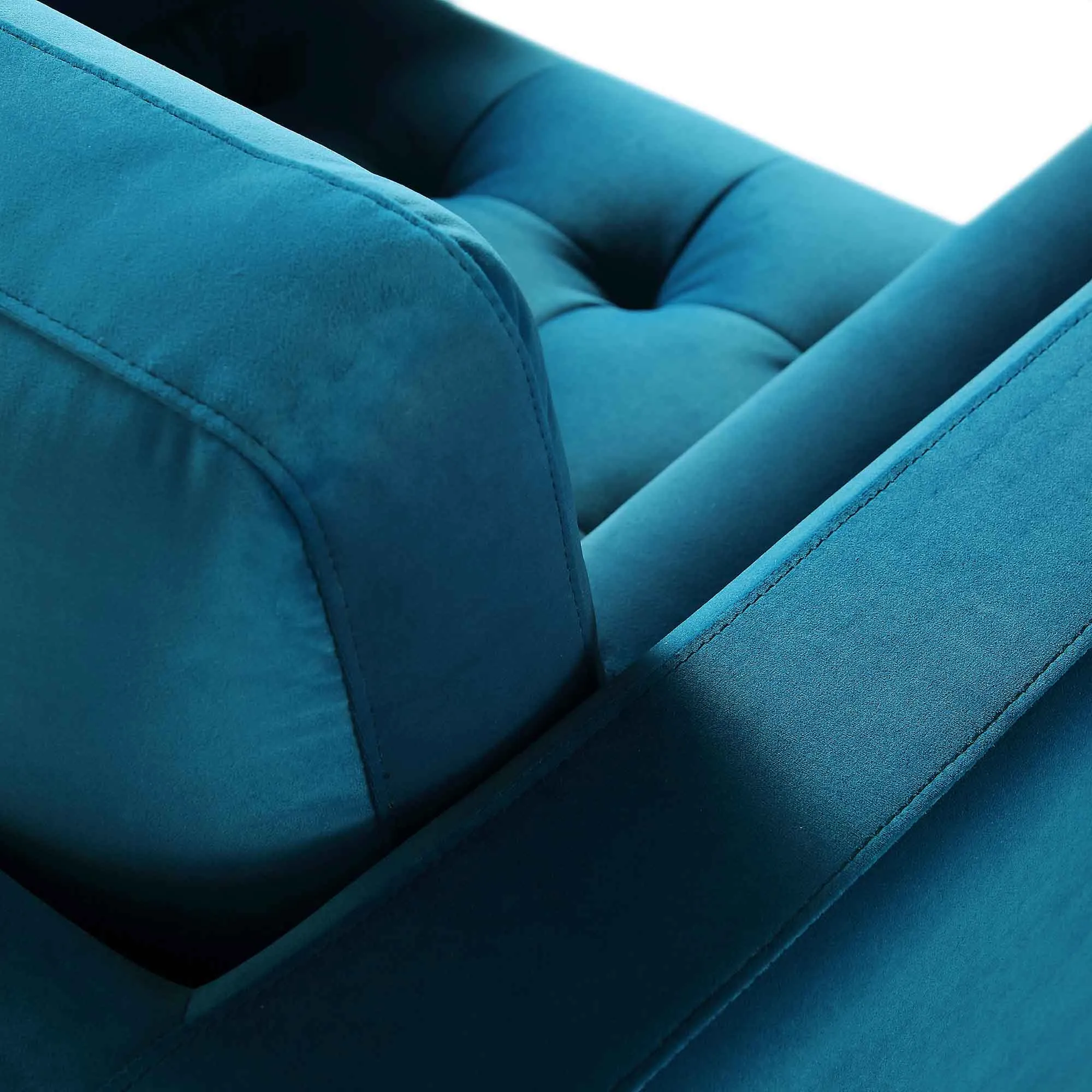 Henrietta Armchair, Teal Velvet