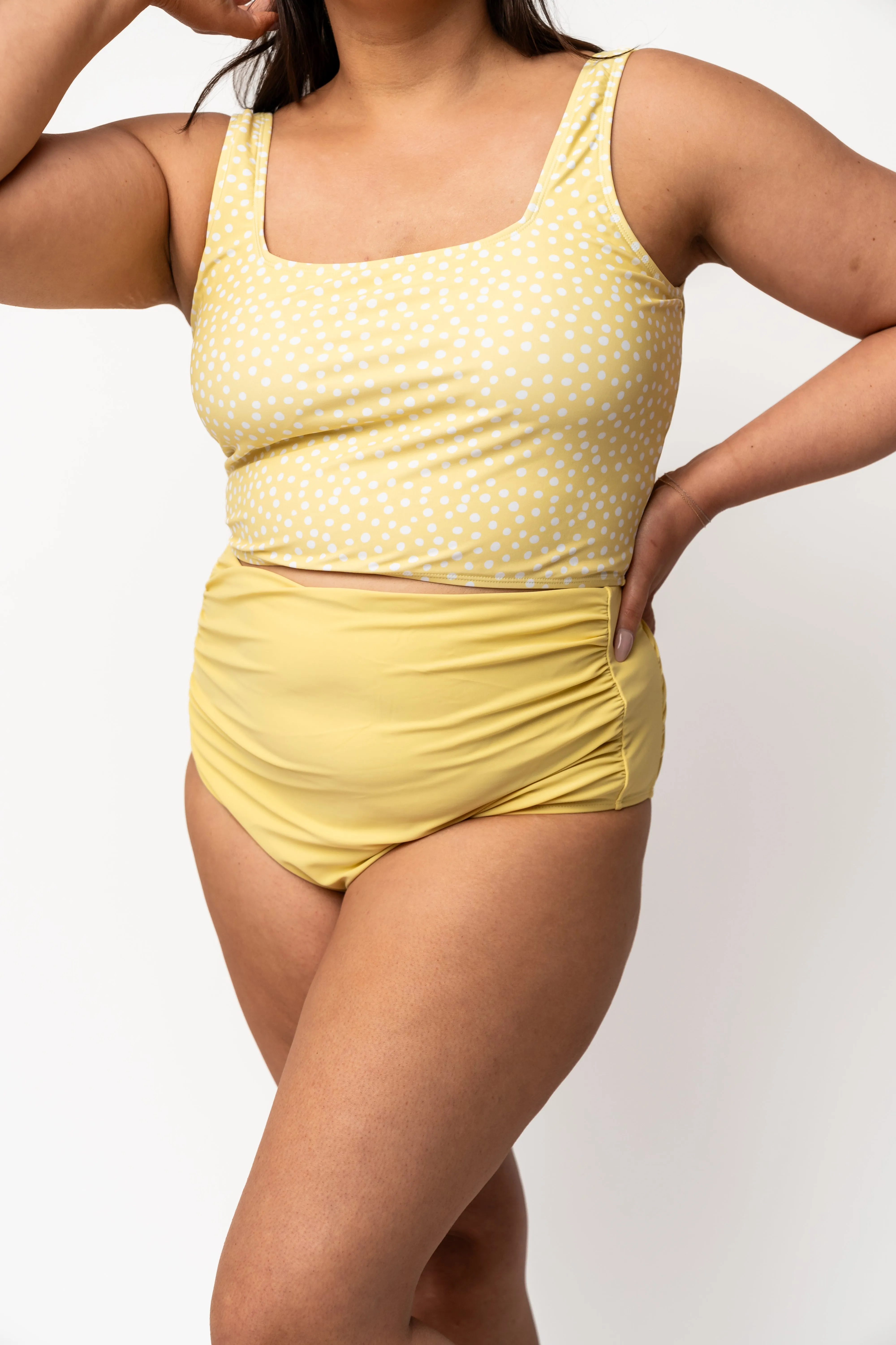 High Rise Barefoot Bottom | Lemon