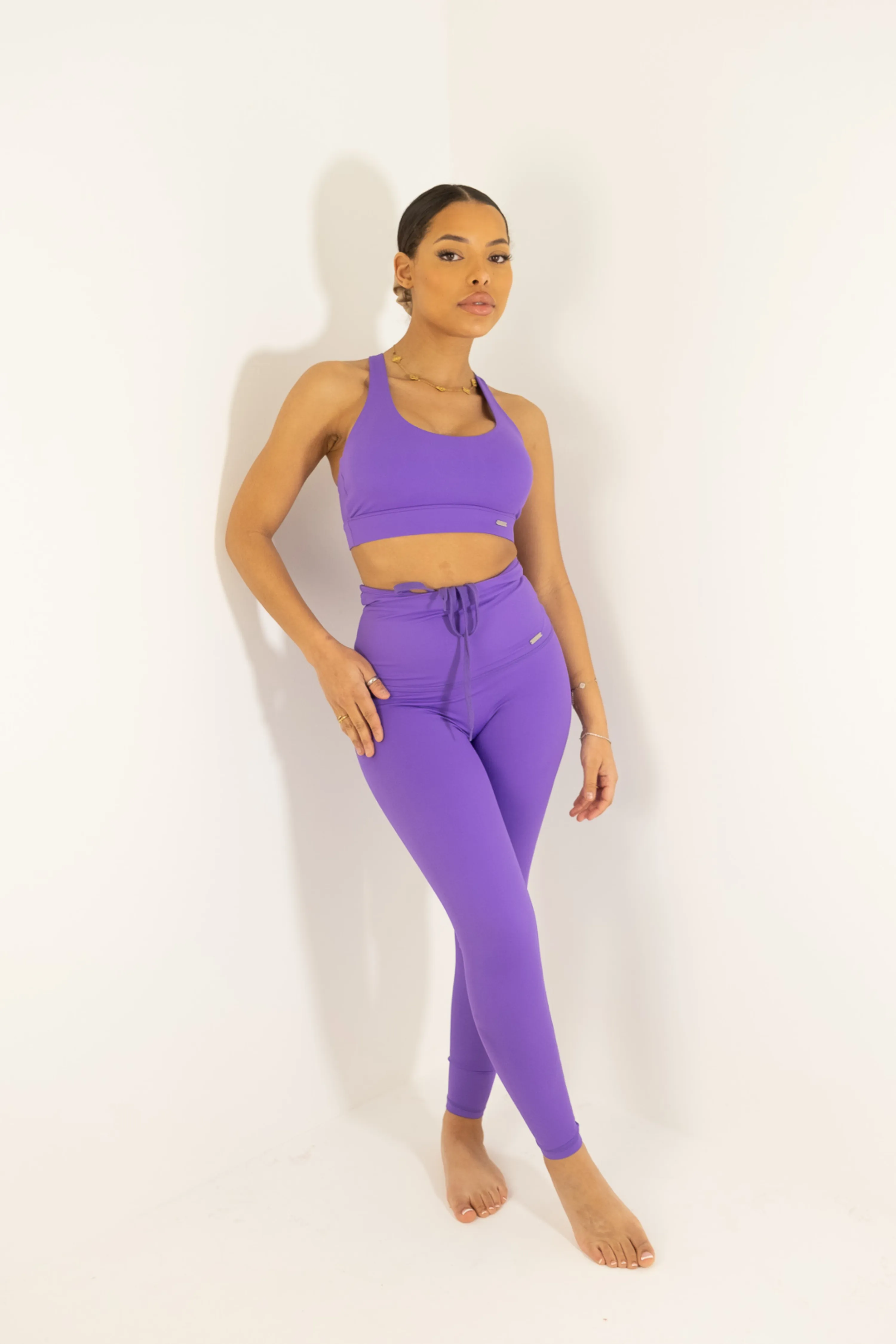 High Waisted Leggings Violet