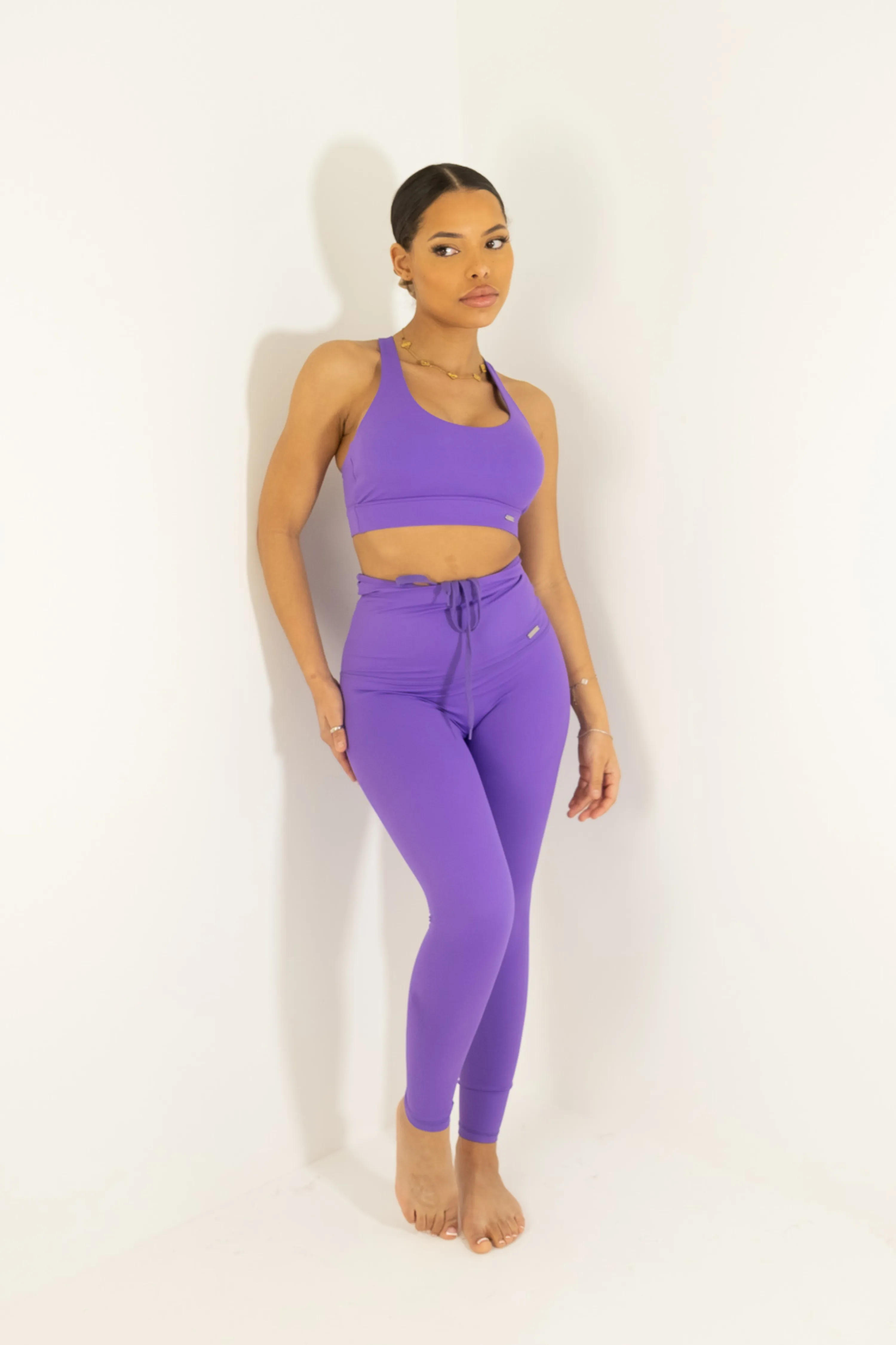 High Waisted Leggings Violet