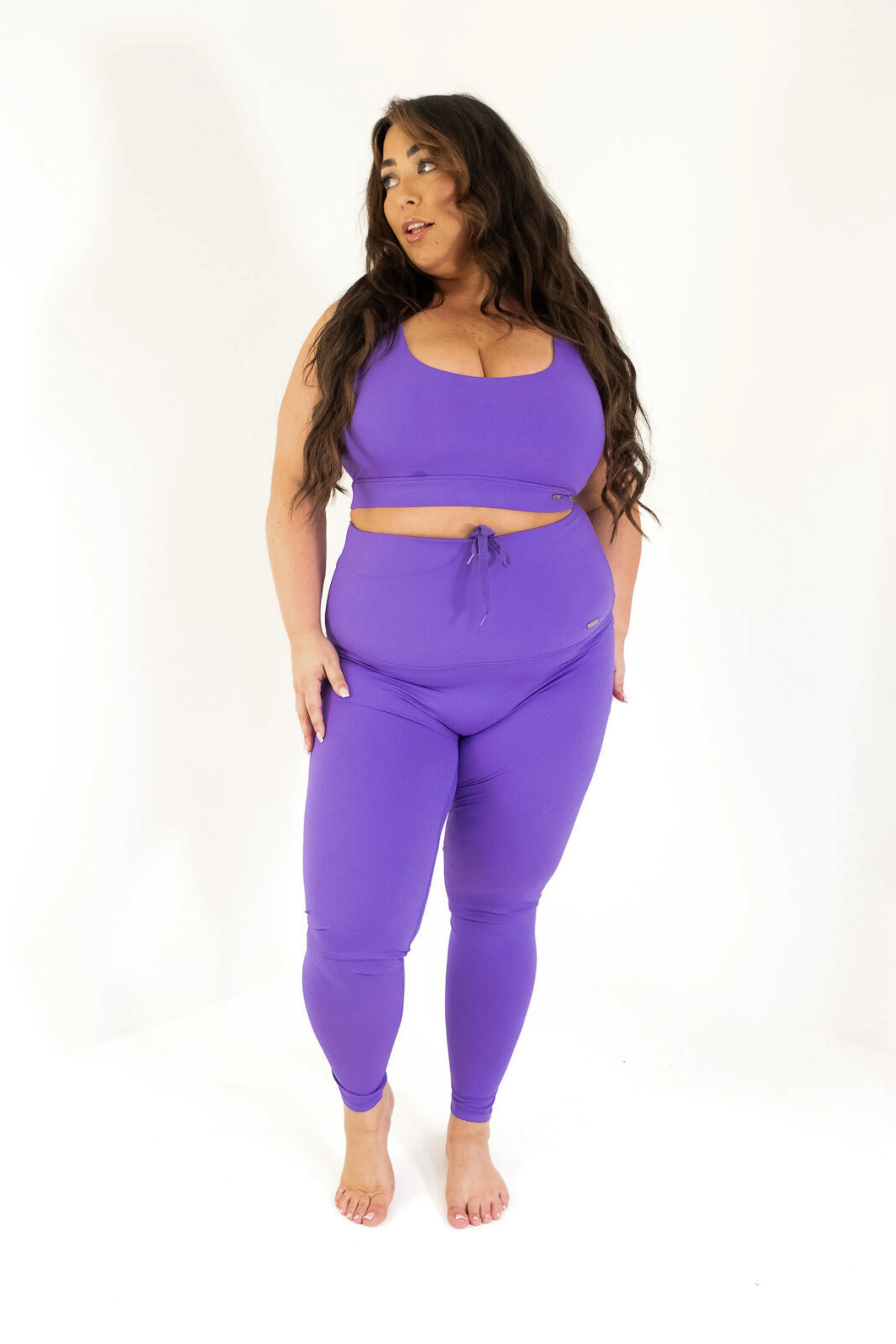 High Waisted Leggings Violet