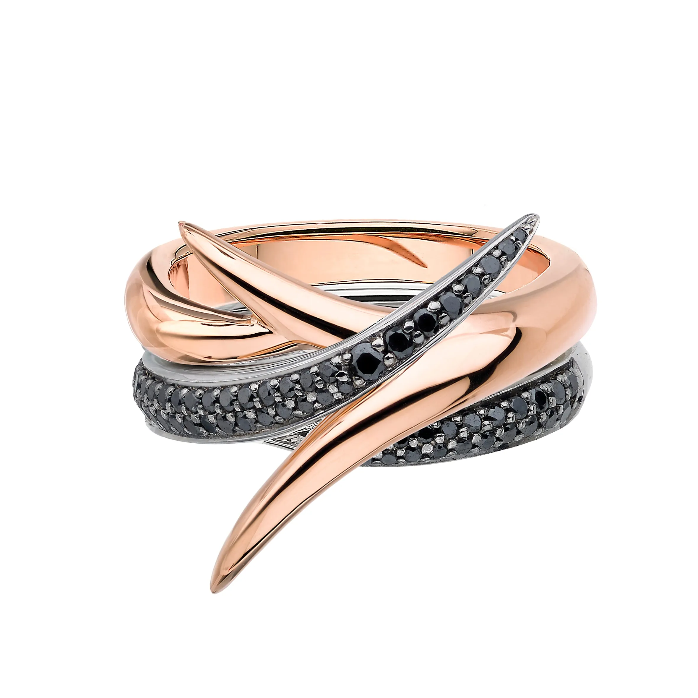 Interlocking Embrace Ring - 18ct Rose Gold