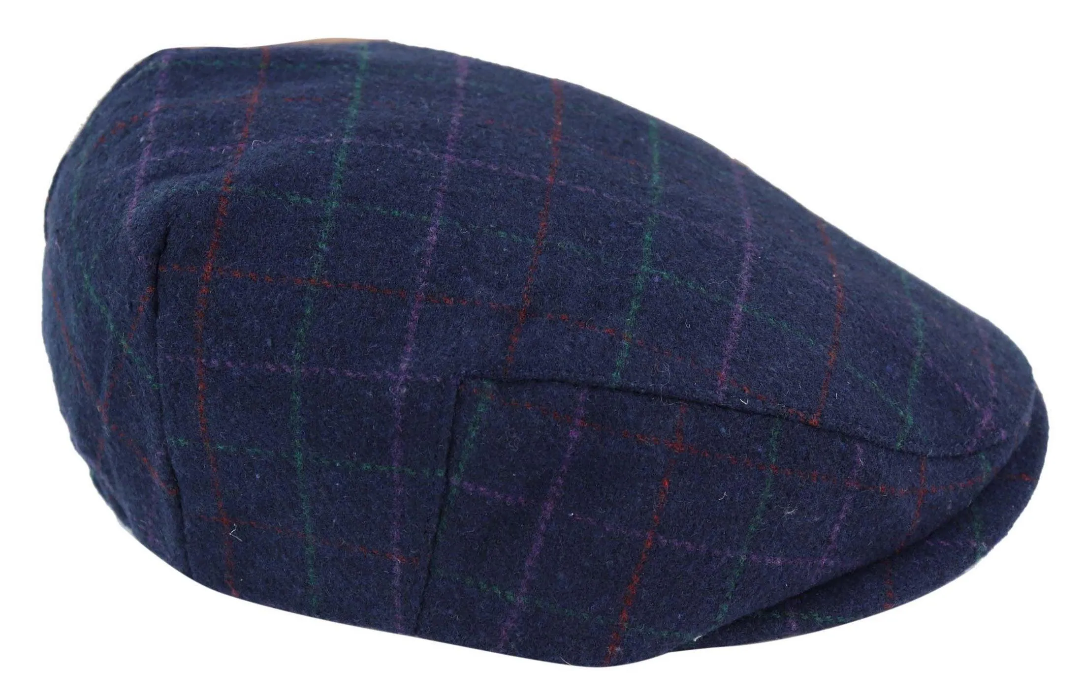 Kids Grandad Flat Cap Tweed Herringbone