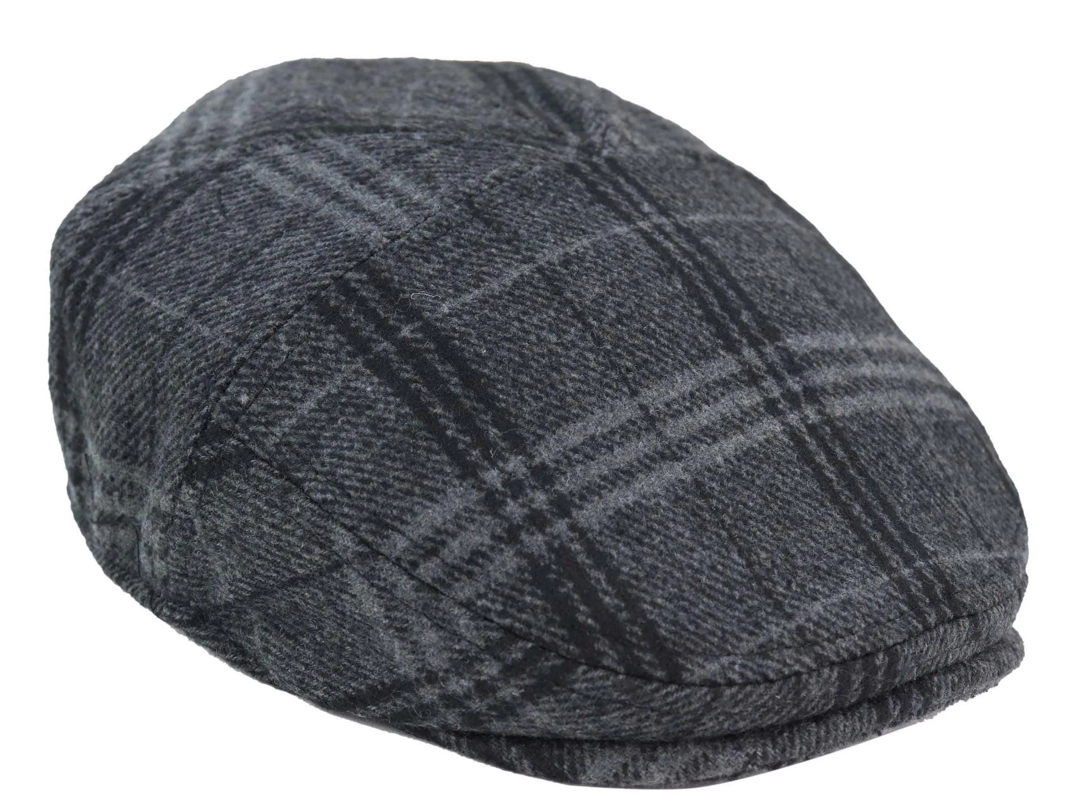 Kids Grandad Flat Cap Tweed Herringbone